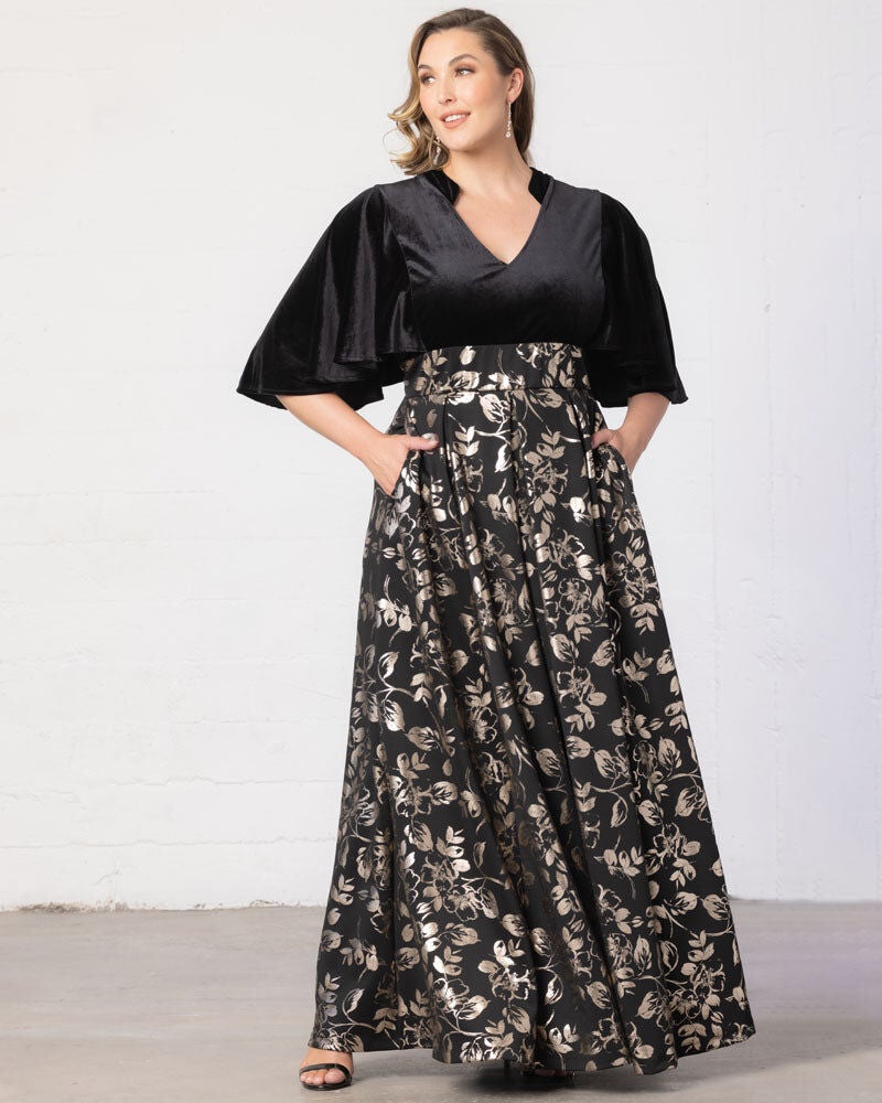 Woman within on sale evening wear