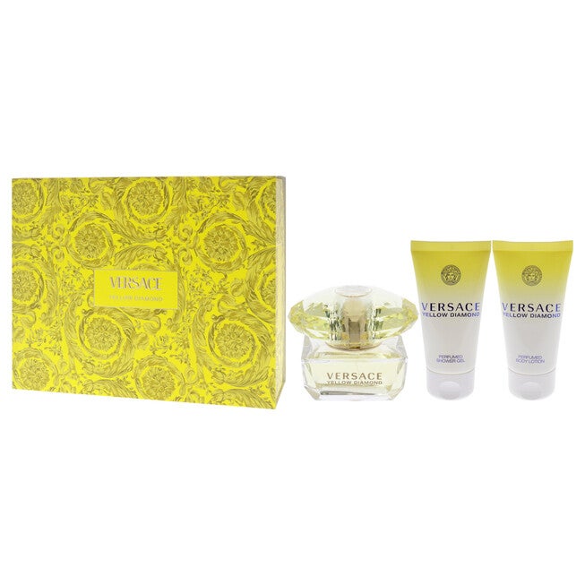 Versace Yellow Diamond by Versace for Women - 3 Pc Gift Set 1.7oz EDT Spray, 1.7oz Perfumed Shower Gel, 1.7oz Perfumed Body Lotion, NA, alternate image number null