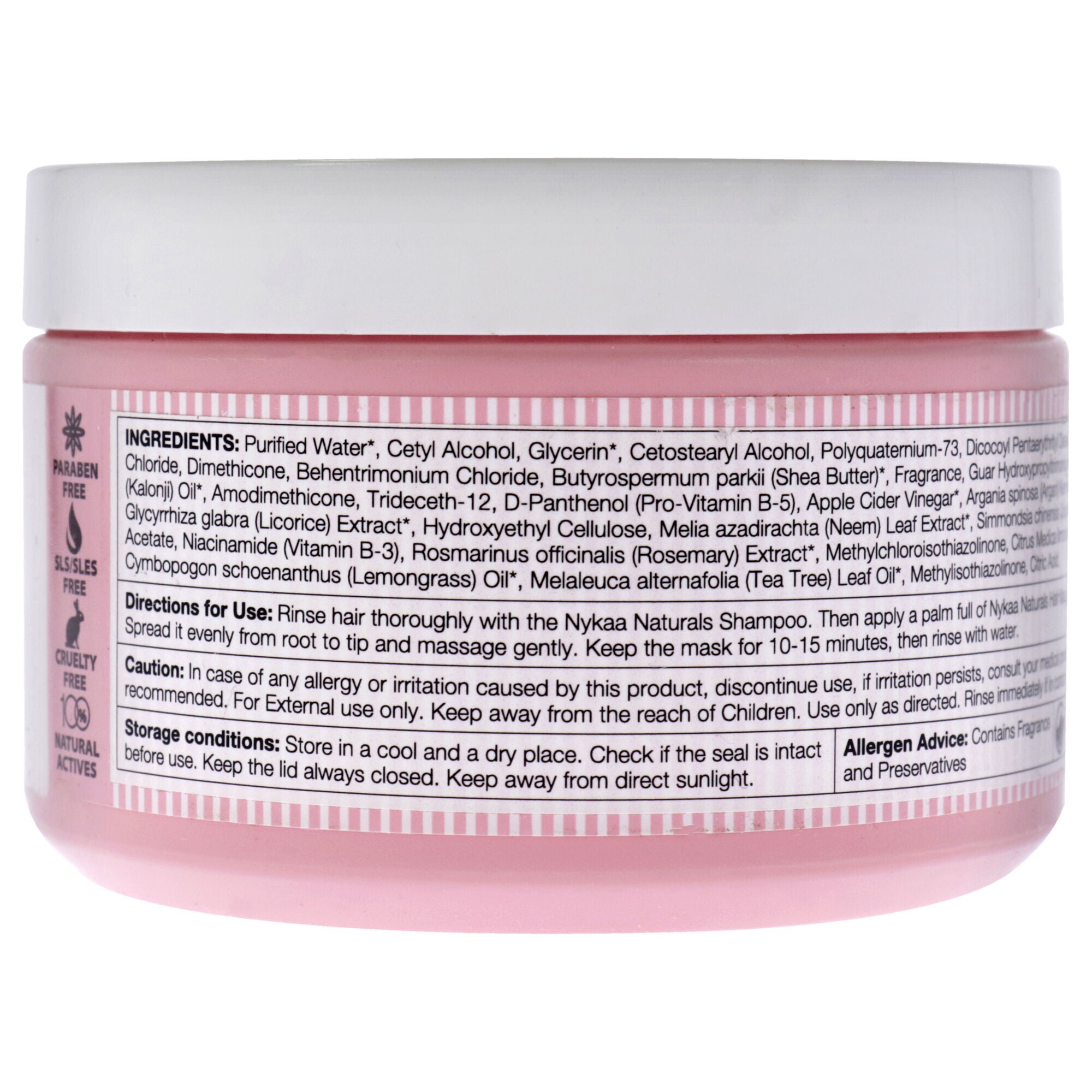 Hair Mask - Apple Cider Vinegar and Ginger by Nykaa Naturals for Women - 6.76 oz Masque, , alternate image number 4