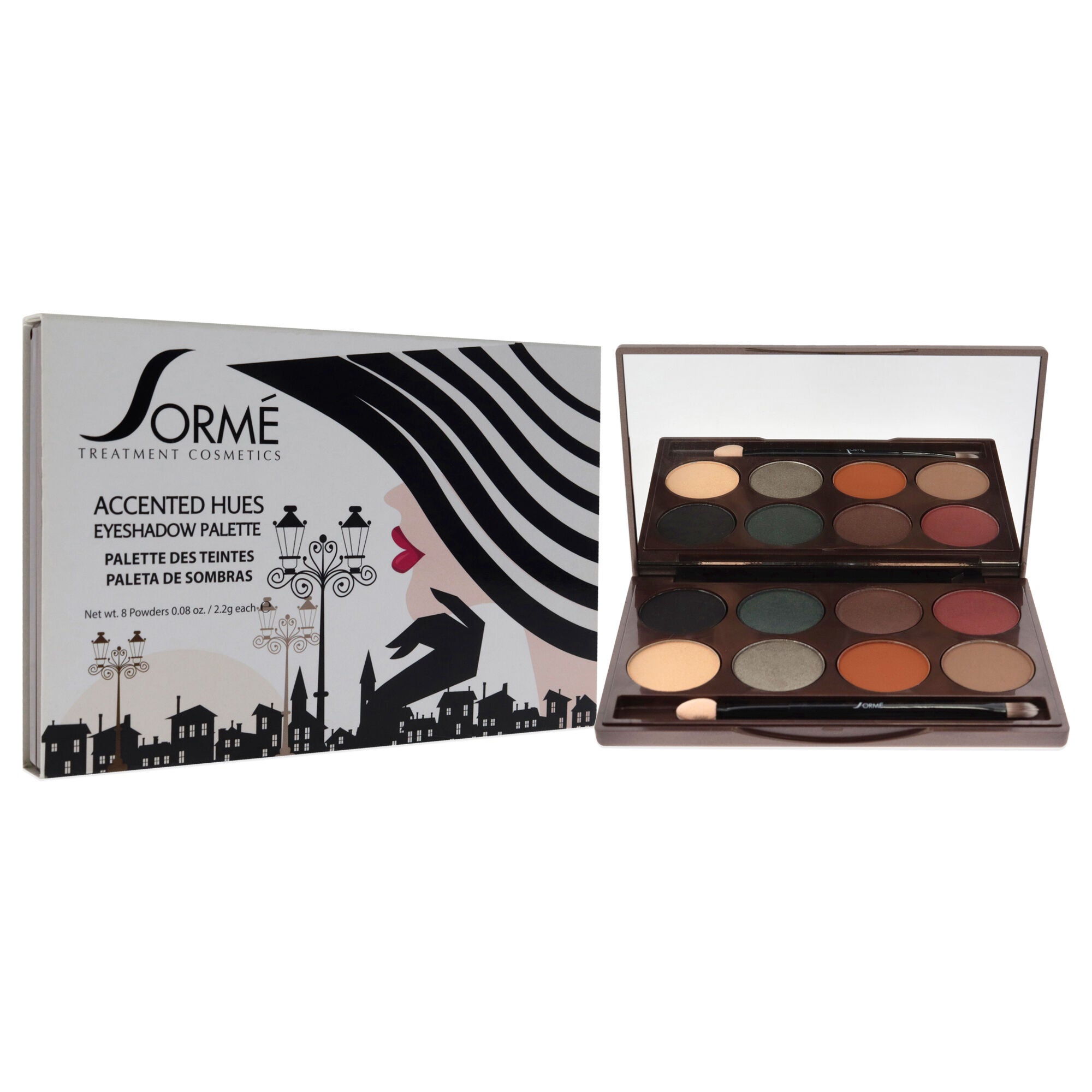 Accented Hues Eyeshadow Palette - Classic by Sorme Cosmetics for Women - 0.64 oz Palette, See Description, alternate image number 2