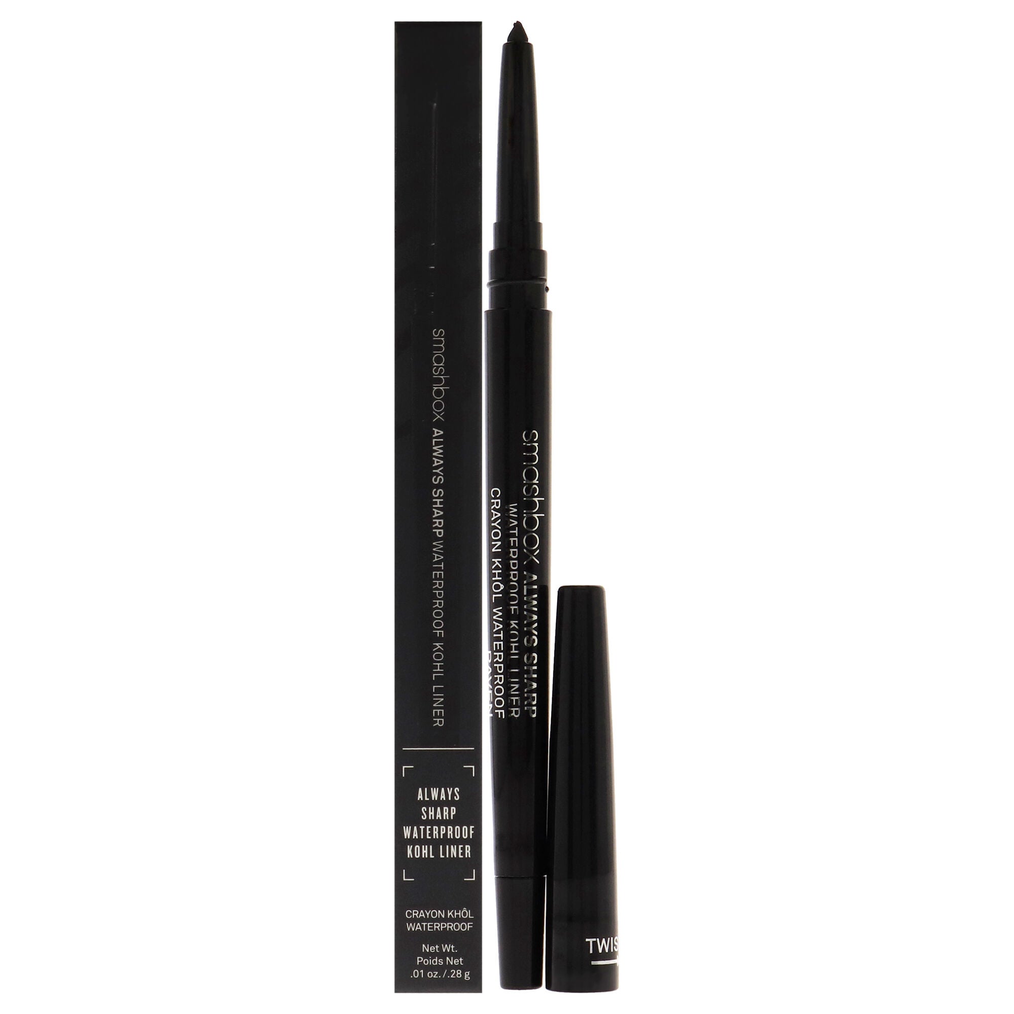 Always Sharp Waterproof Kohl Liner - Raven by SmashBox for Women - 0.01 oz Eyeliner, See Description, hi-res image number 0