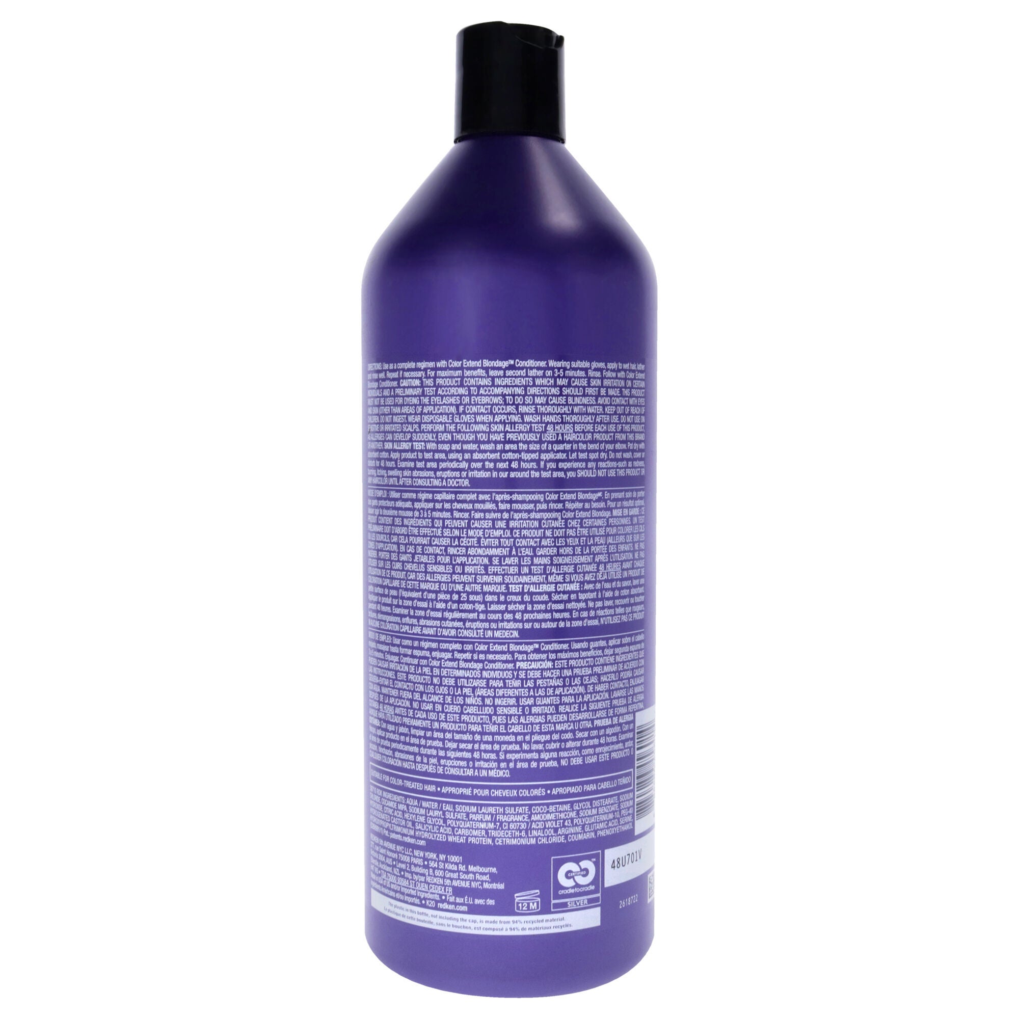 Color Extend Blondage Color Depositing Shampoo-NP by Redken for Unisex - 33.8 oz Shampoo, , alternate image number 4