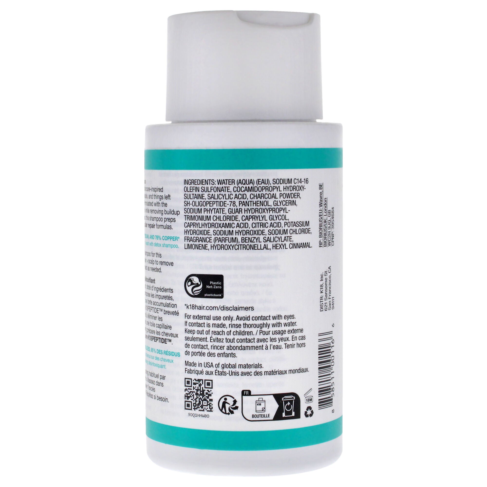 Peptide Prep Detox Shampoo by K18 Hair for Unisex - 8.5 oz Shampoo, See Description, alternate image number 3