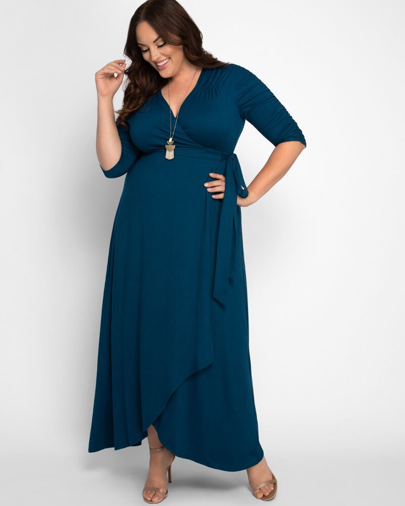 Meadow Dream Maxi Dress, Teal Topaz, alternate image number 1