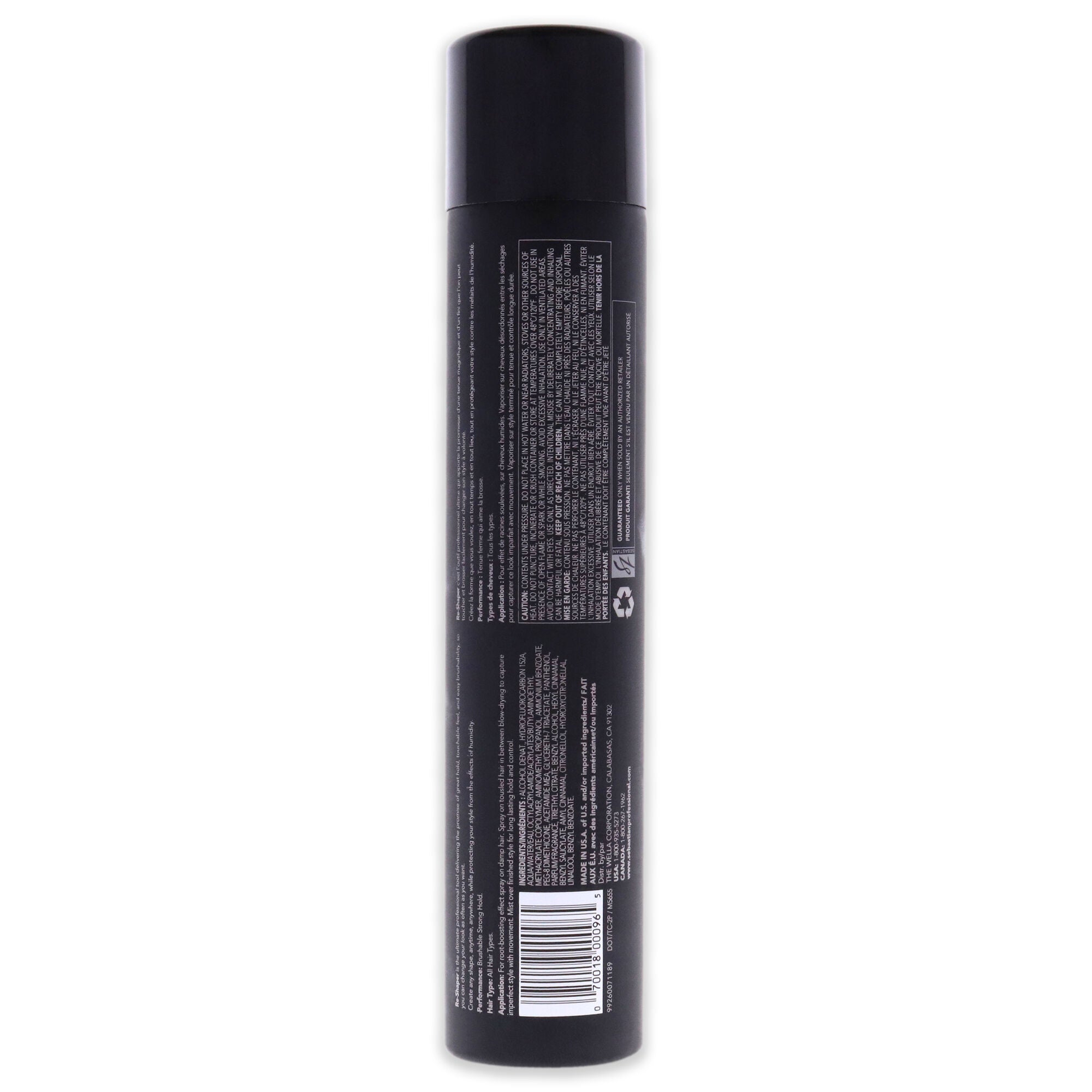 Re-Shaper Strong Hold by Sebastian for Unisex - 10.6 oz Hair Spray, See Description, alternate image number 2