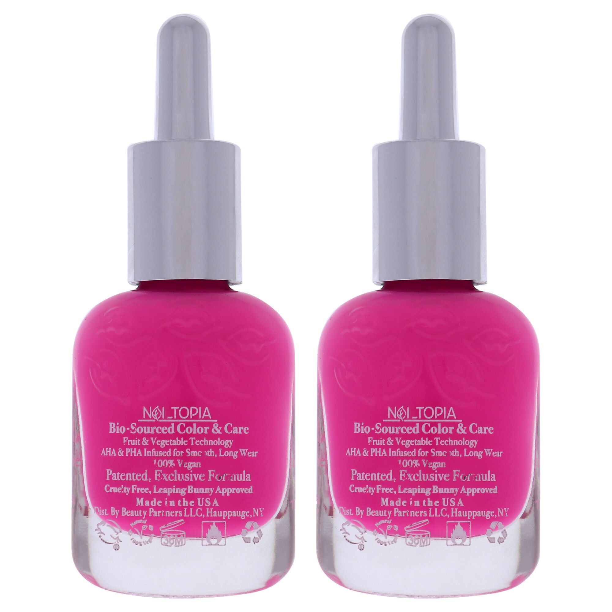 Bio-Sourced Chip Free Nail Lacquer - Bird of Paradise by Nailtopia for Women - 0.41 oz Nail Polish - Pack of 2, , alternate image number 3