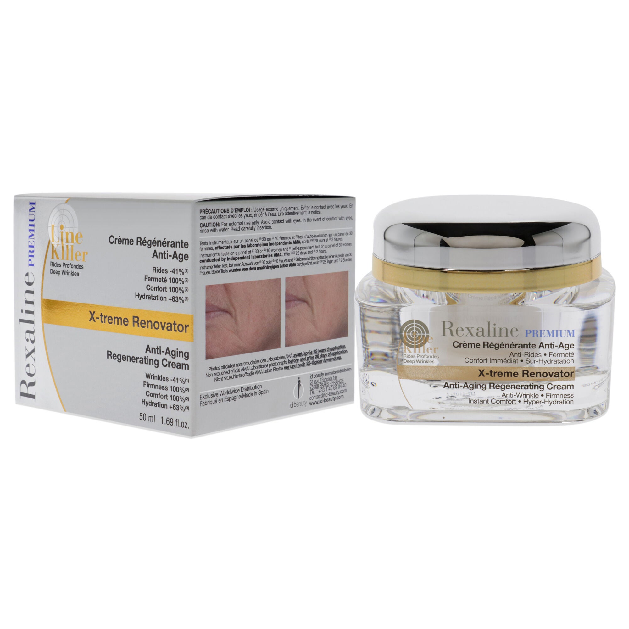 Line Killer X-Treme Renovator Anti-Aging Regenerating Cream by Rexaline for Unisex - 1.69 oz Cream, , alternate image number 8