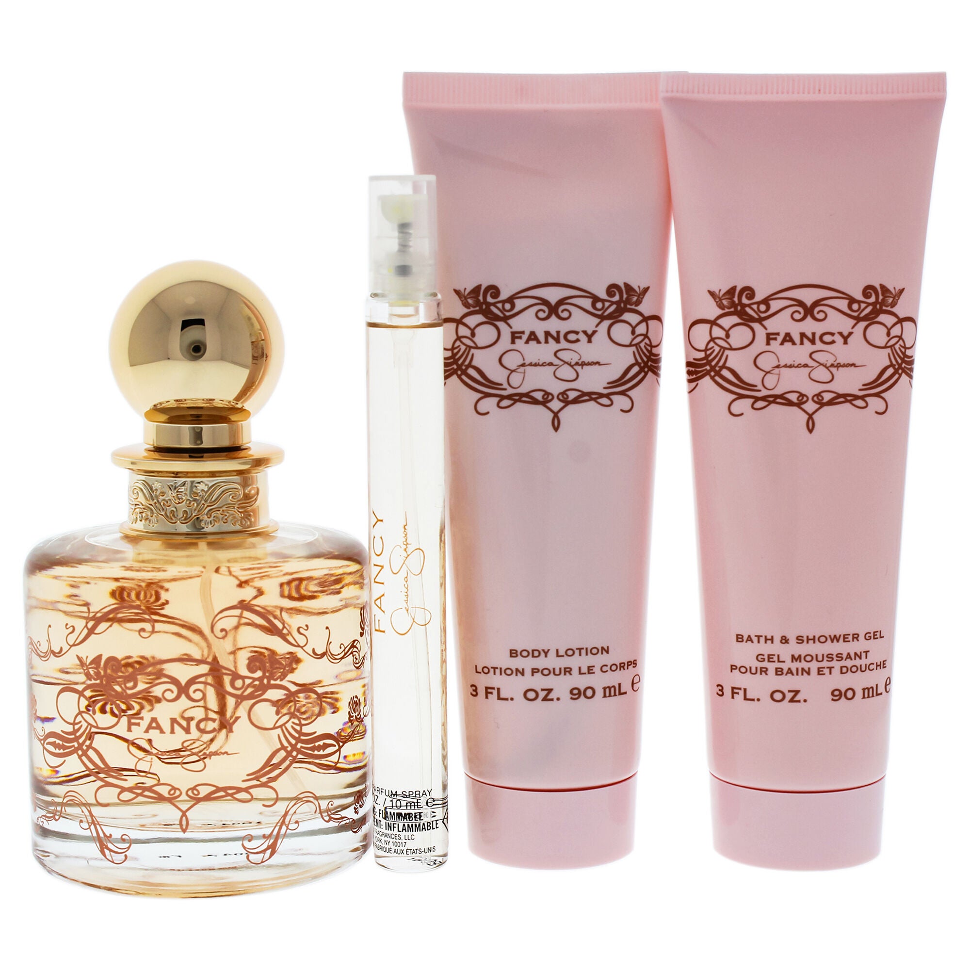 Fancy by Jessica Simpson for Women - 4 Pc Gift Set 3.4oz EDP Spray, 0.34oz EDP Spray, 3oz Body Lotion, 3oz Bath & Shower Gel, , alternate image number 5