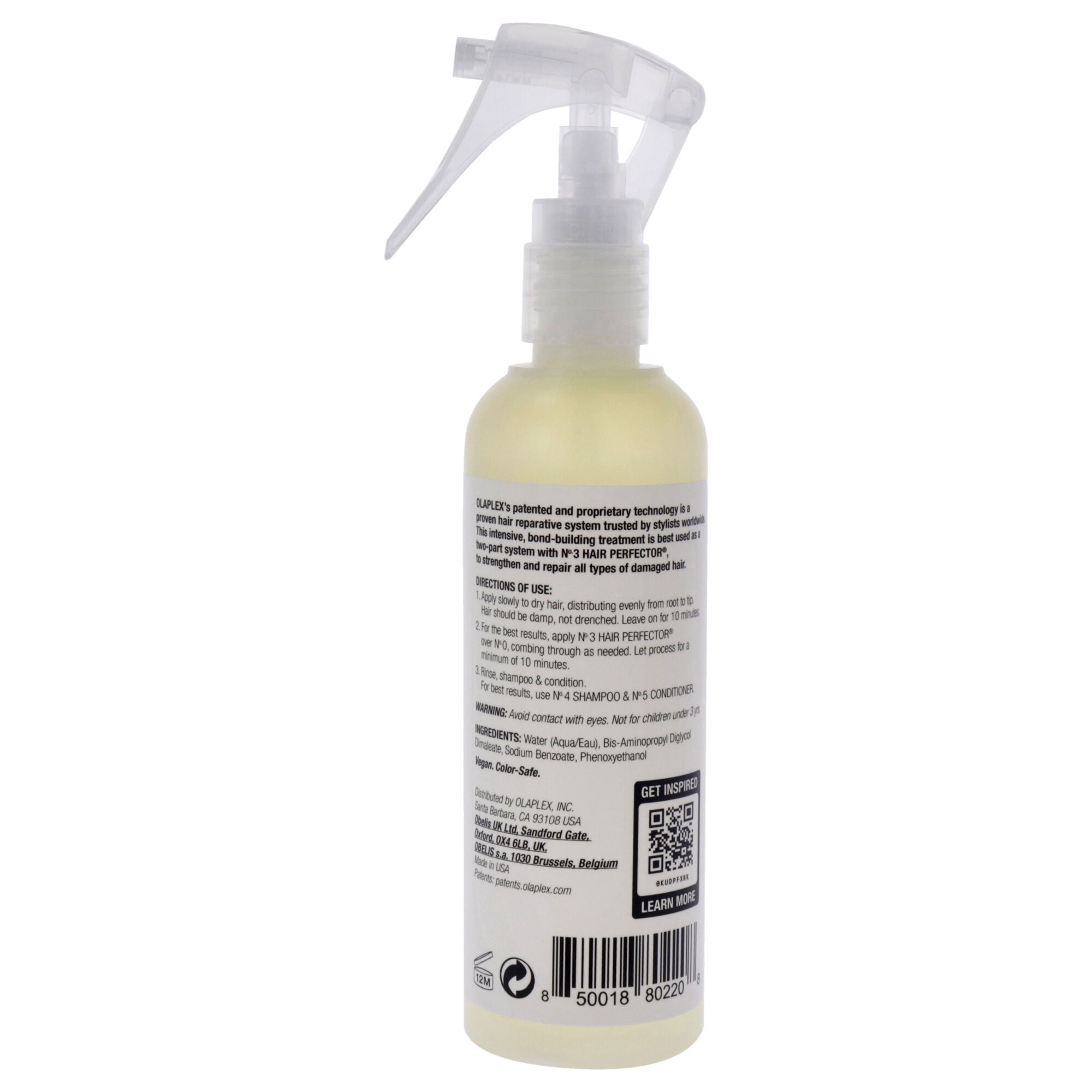 No 0 Intensive Bond Building Hair Treatment by Olaplex for Unisex 5.2 oz Treatment, , alternate image number 3
