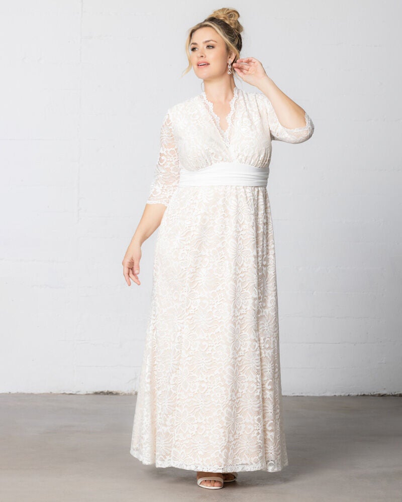 Amour Lace Wedding Gown, IvoryNude, hi-res image number 0