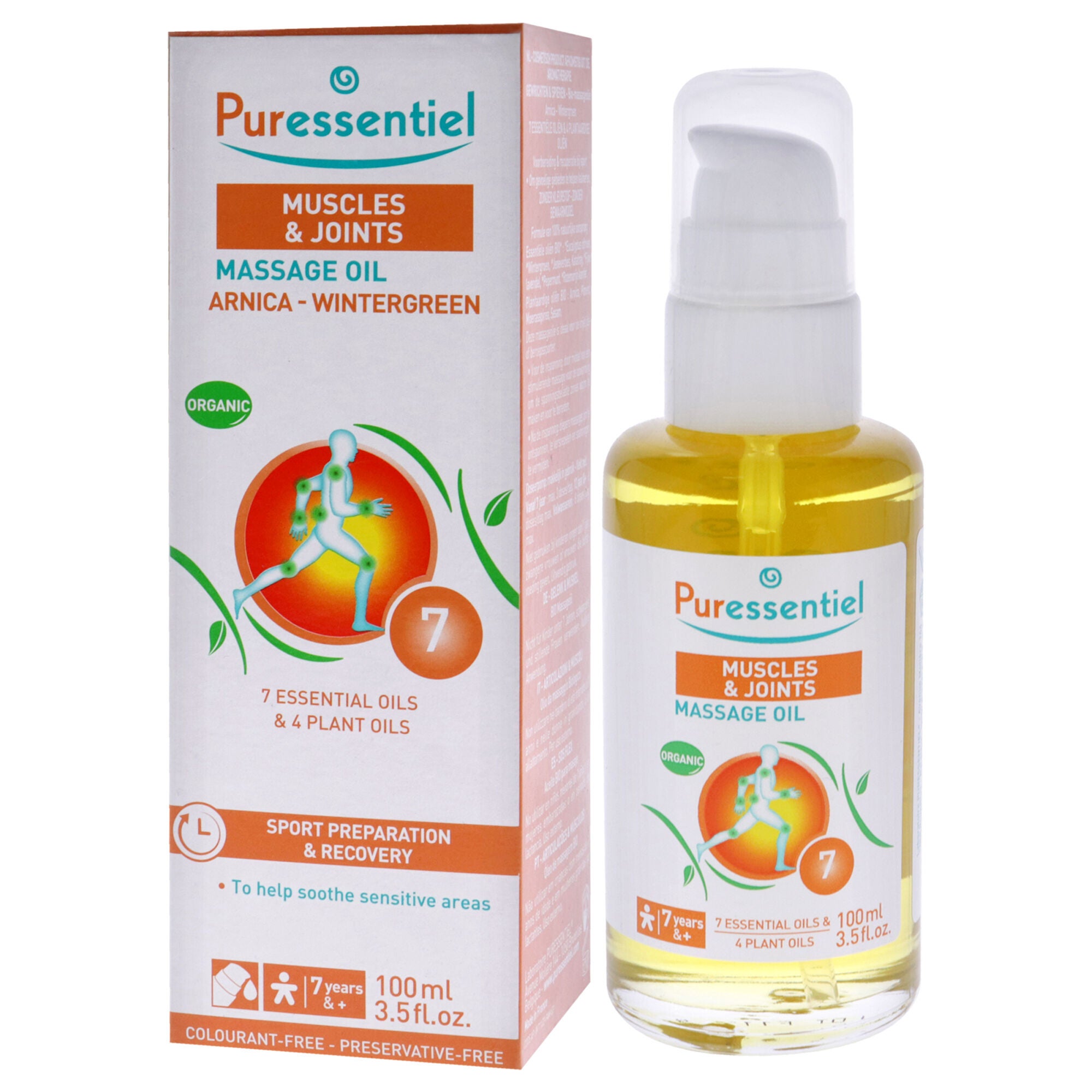 Muscle Relaxing Organic Massage Oil - Arnica and Wintergreen by Puressentiel for Unisex - 3.5 oz Oil, See Description, alternate image number 3