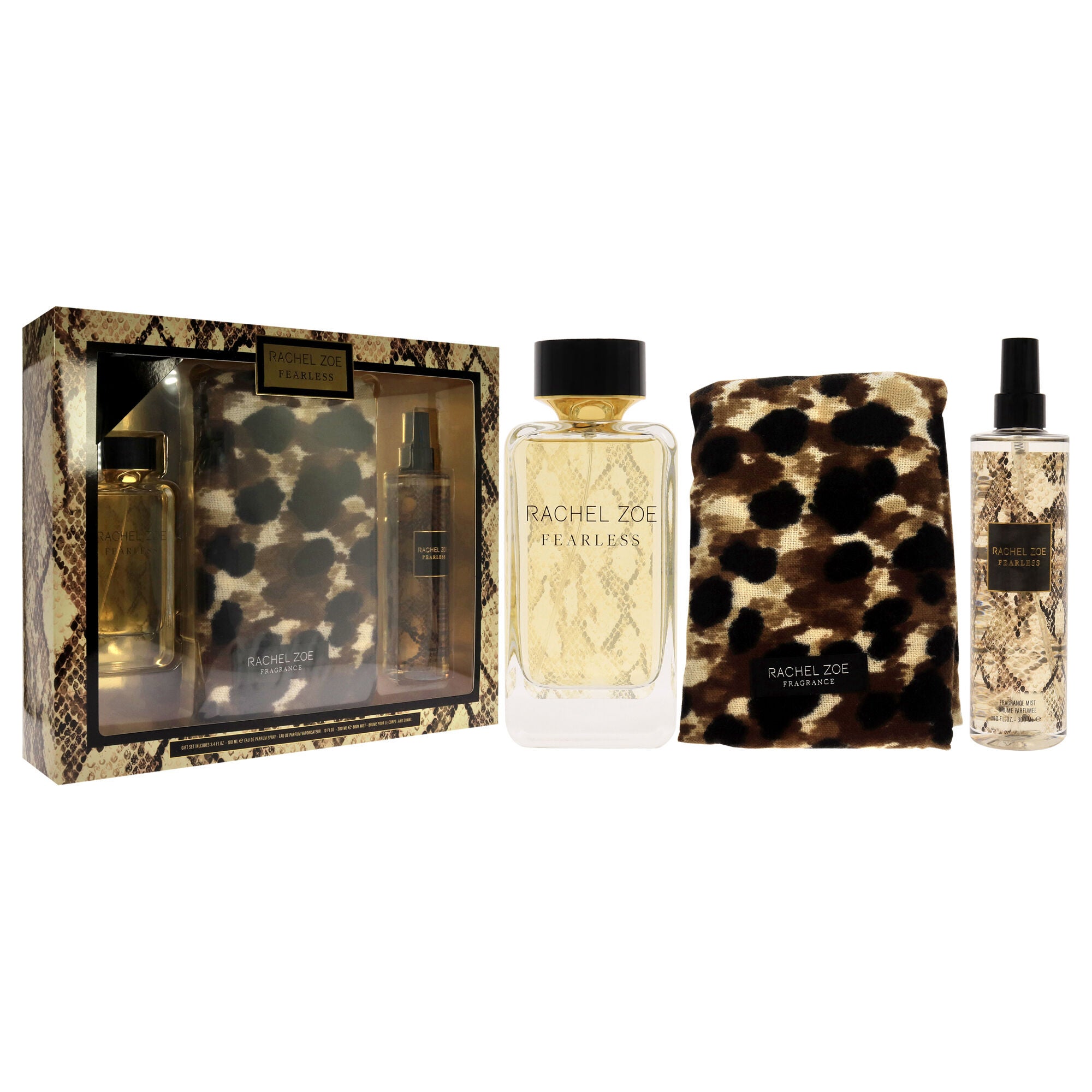 Fearless by Rachel Zoe for Women - 3 Pc Gift Set 3.4oz EDP Spray, 10oz Body Mist, Scarf, See Description, alternate image number 1