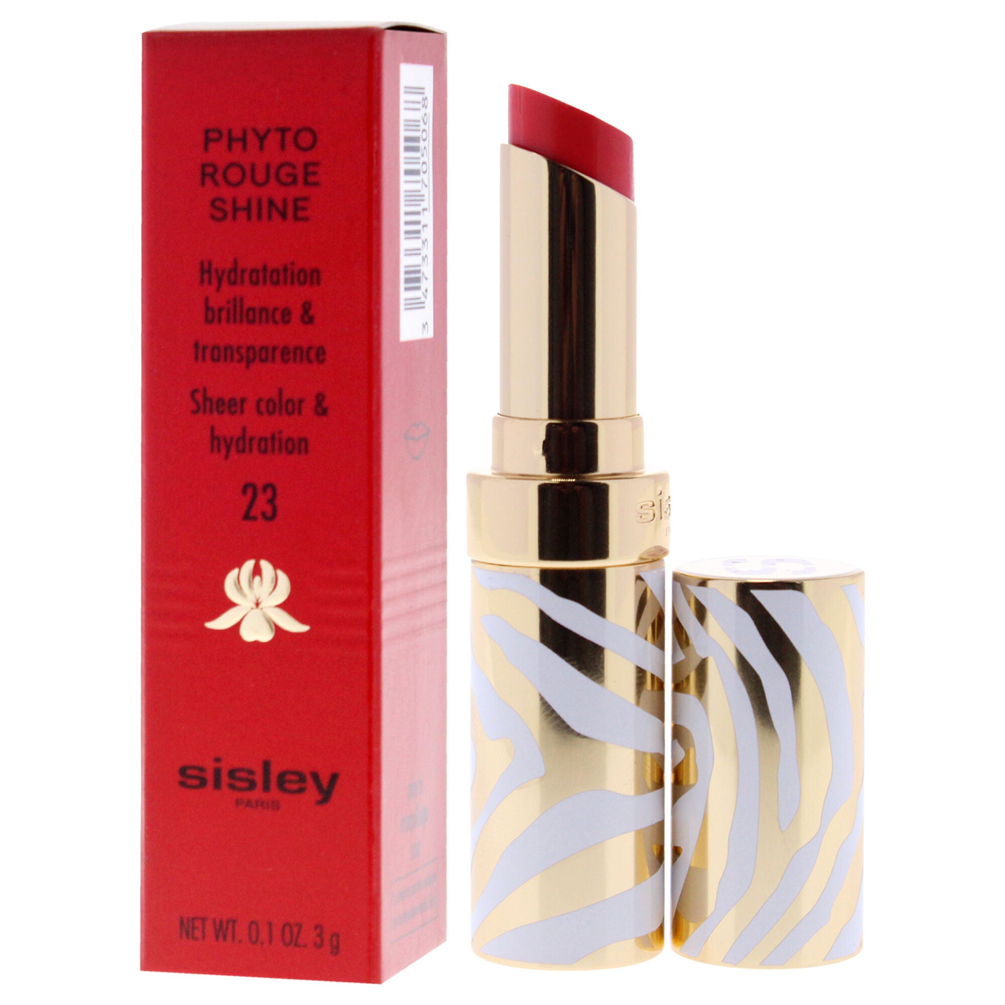 Phyto-Rouge Shine Lipstick - 23 Sheer Flamingo by Sisley for Women - 0.1 oz Lipstick, See Description, alternate image number 3