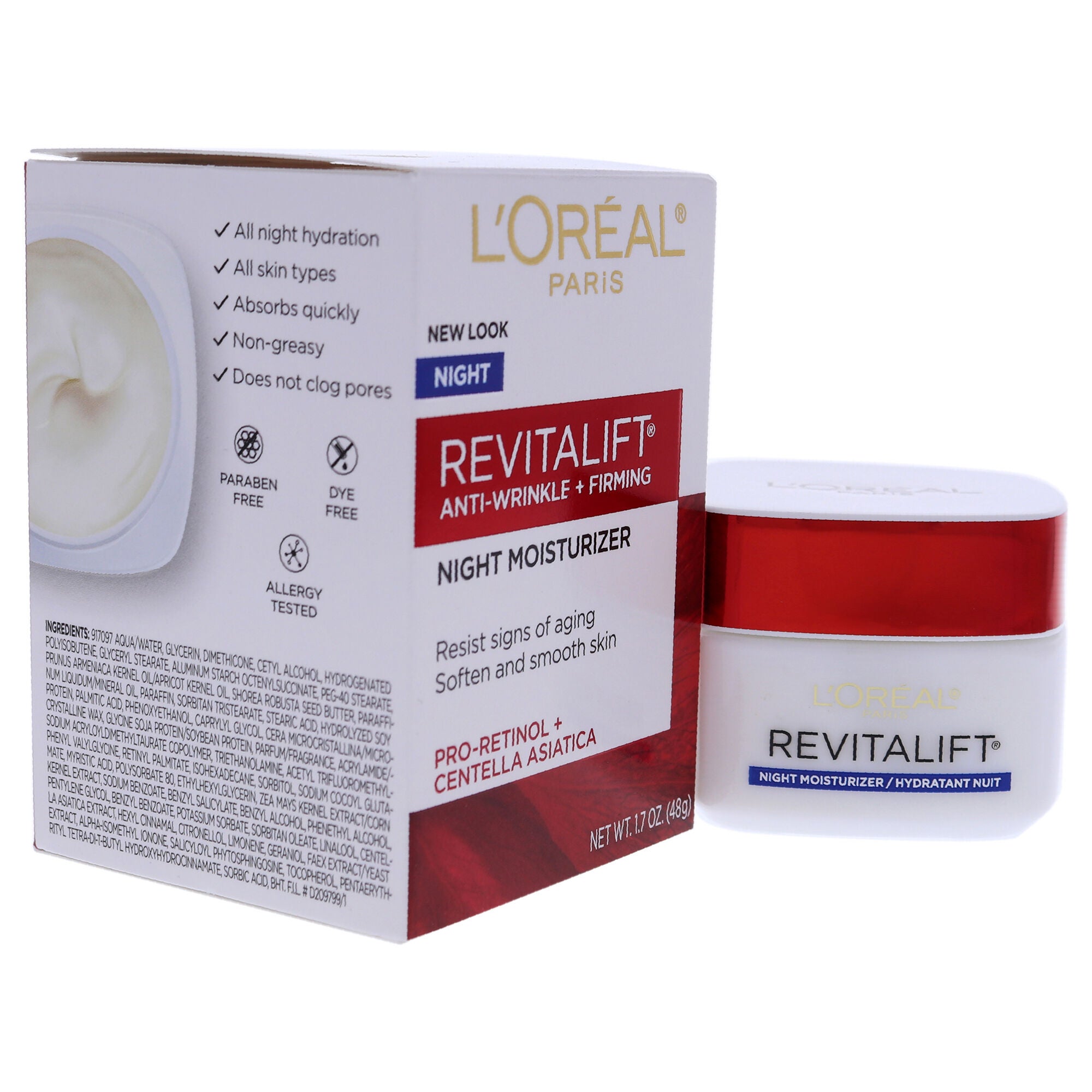 Revitalift Anti-Wrinkle and Firming Night Moisturizer by LOreal Professional for Unisex - 1.7 oz Moisturizer, See Description, alternate image number 2