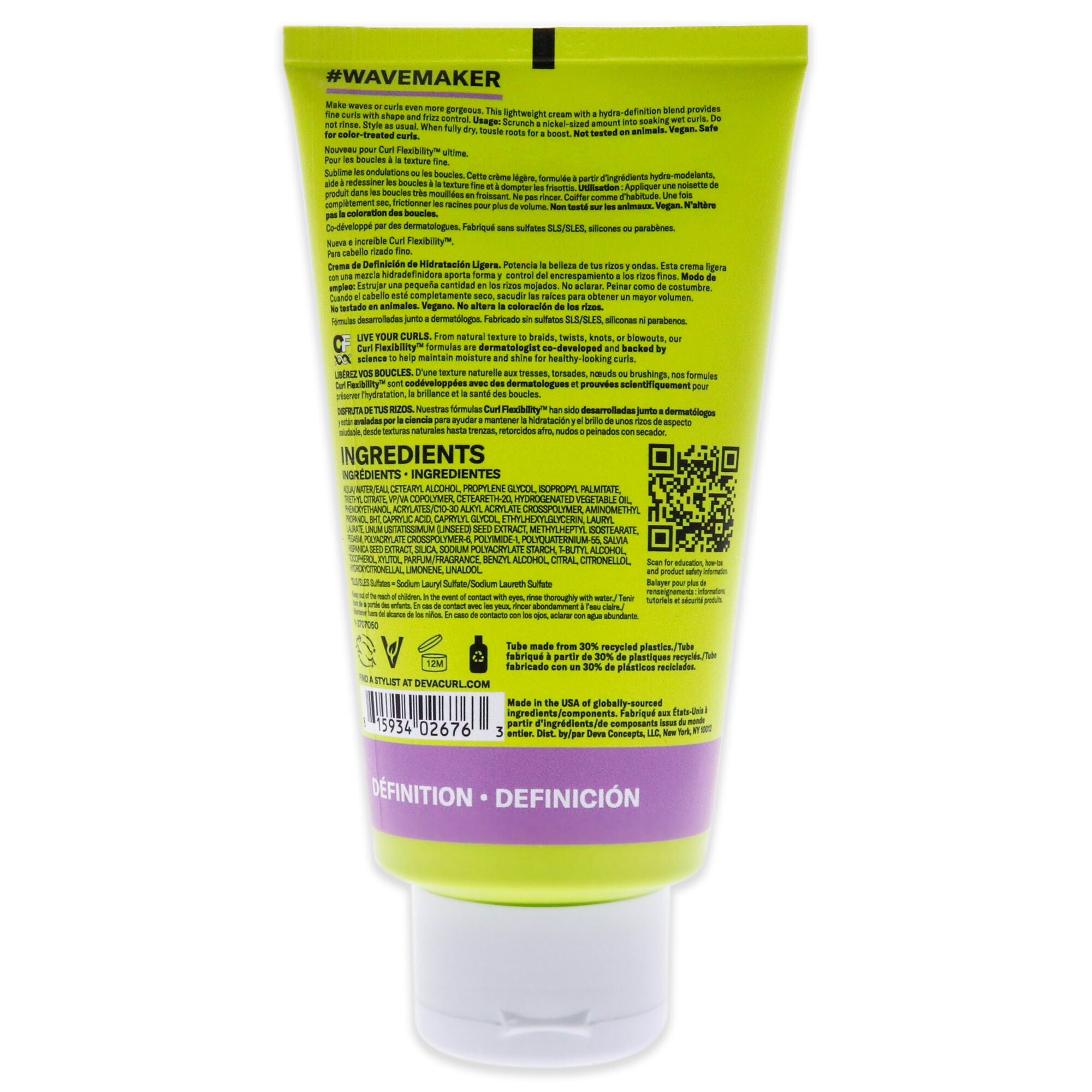 Wave Maker Cream-NP by DevaCurl for Unisex - 5 oz Cream, See Description, alternate image number 2