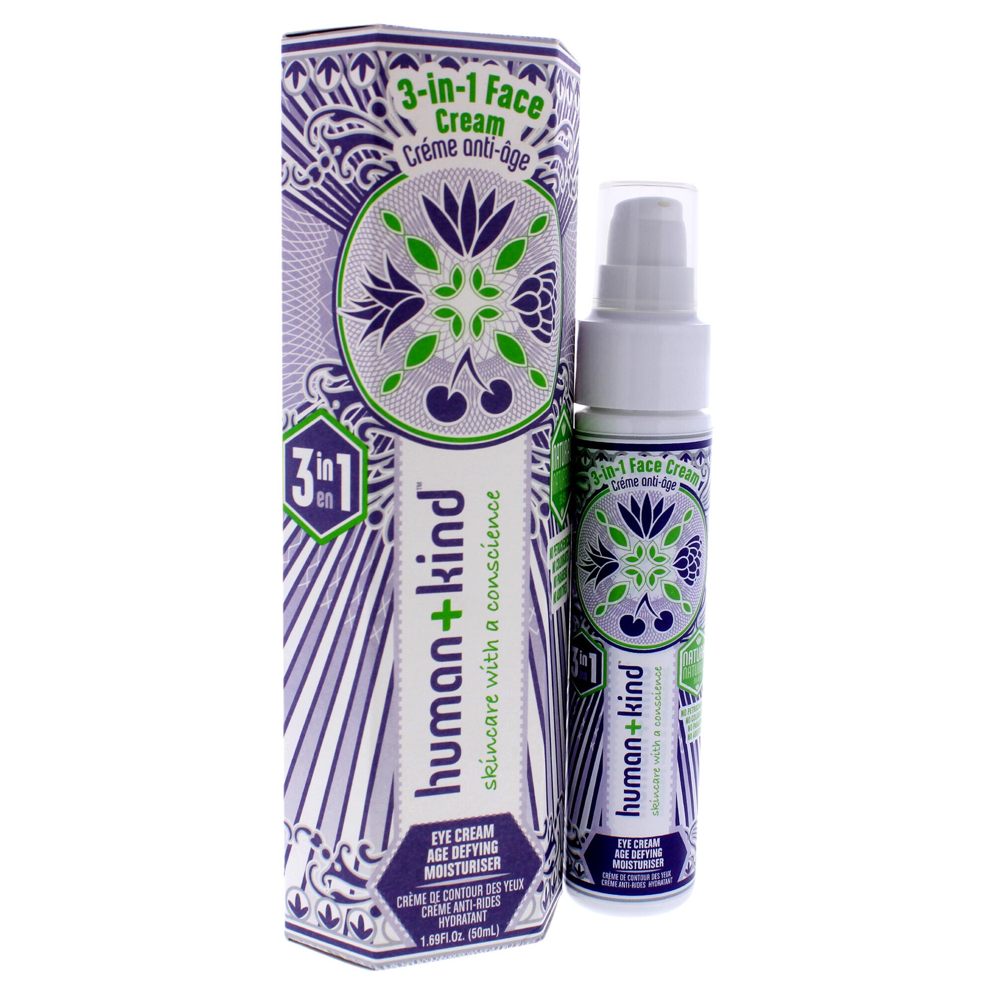 Age-Defying 3-In-1 Cream by Human+Kind for Unisex - 1.69 oz Cream, See Description, alternate image number 2