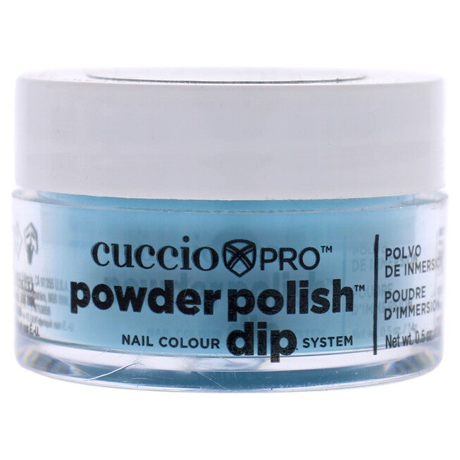 Pro Powder Polish Nail Colour Dip System - Caribbean Sky Blue by Cuccio Colour for Women - 0.5 oz Nail Powder, See Description, hi-res image number 0