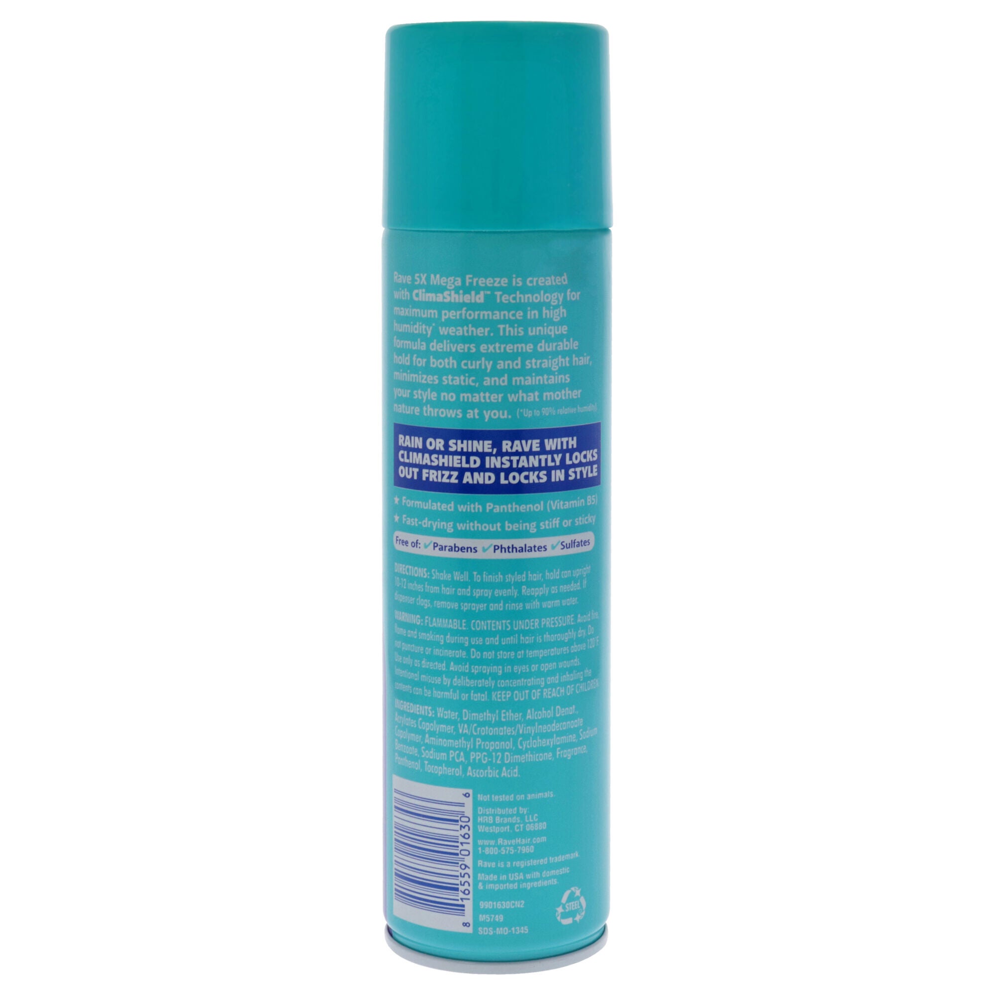 5X Mega Freeze Unscented Hairspray by Rave for Unisex - 11 oz Hair Spray, See Description, alternate image number 1