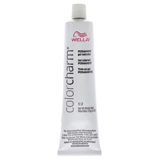 Color Charm Permanent Hair Color Gel - 740.5 8A Light Ash Blonde by Wella for Unisex - 2 oz Hair Color, NA, alternate image number null