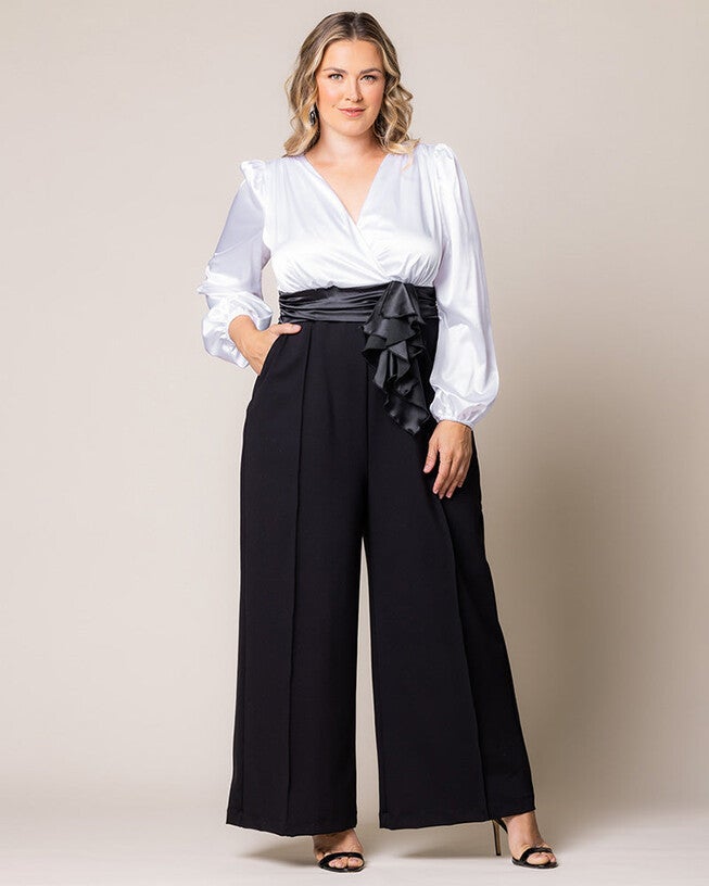 Refined Satin Jumpsuit, Black Tie Affair, alternate image number null
