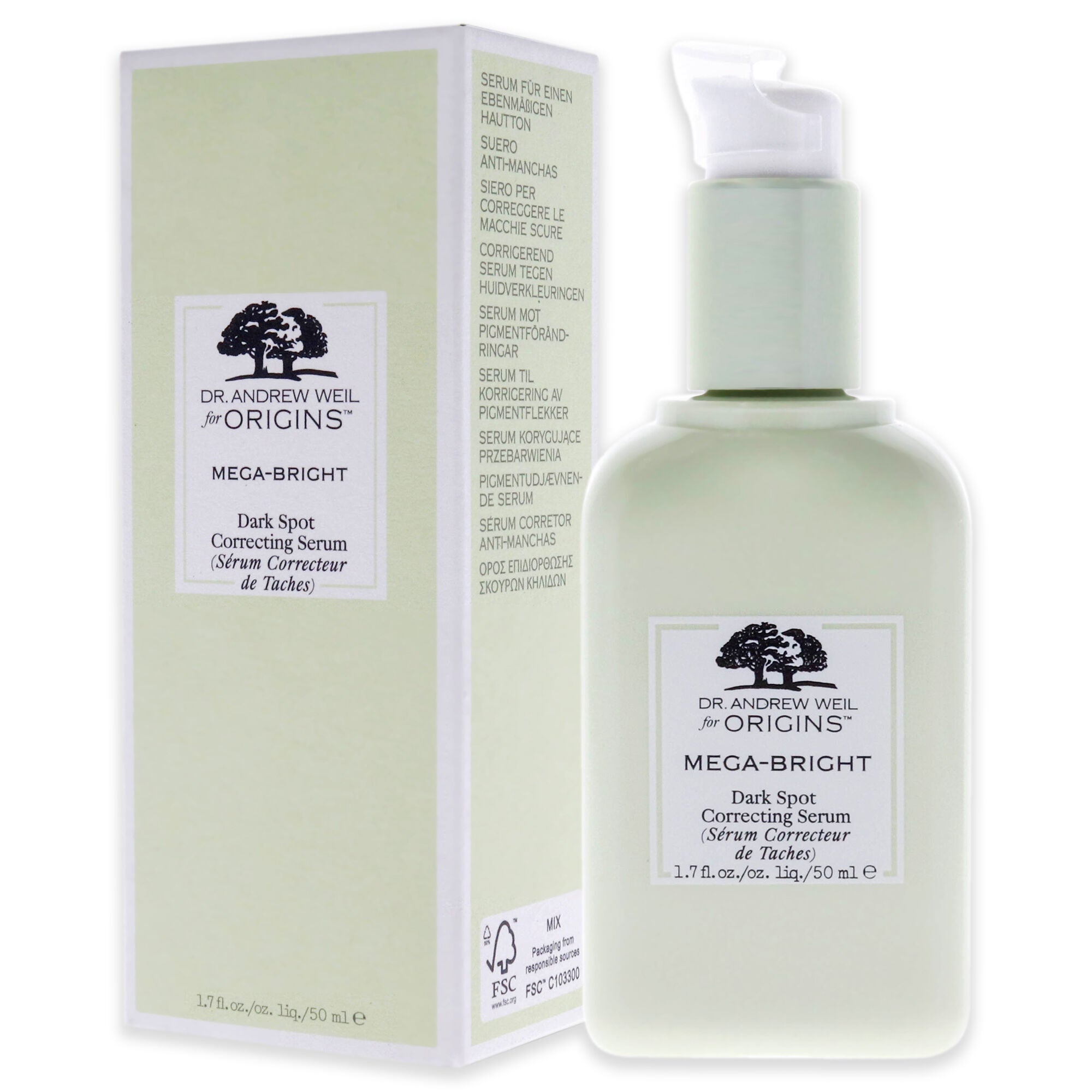 Dr Andrew Weil for Origins Mega-Bright Dark Spot Correcting Serum by Origins for Unisex - 1.7 oz Serum, See Description, alternate image number 3