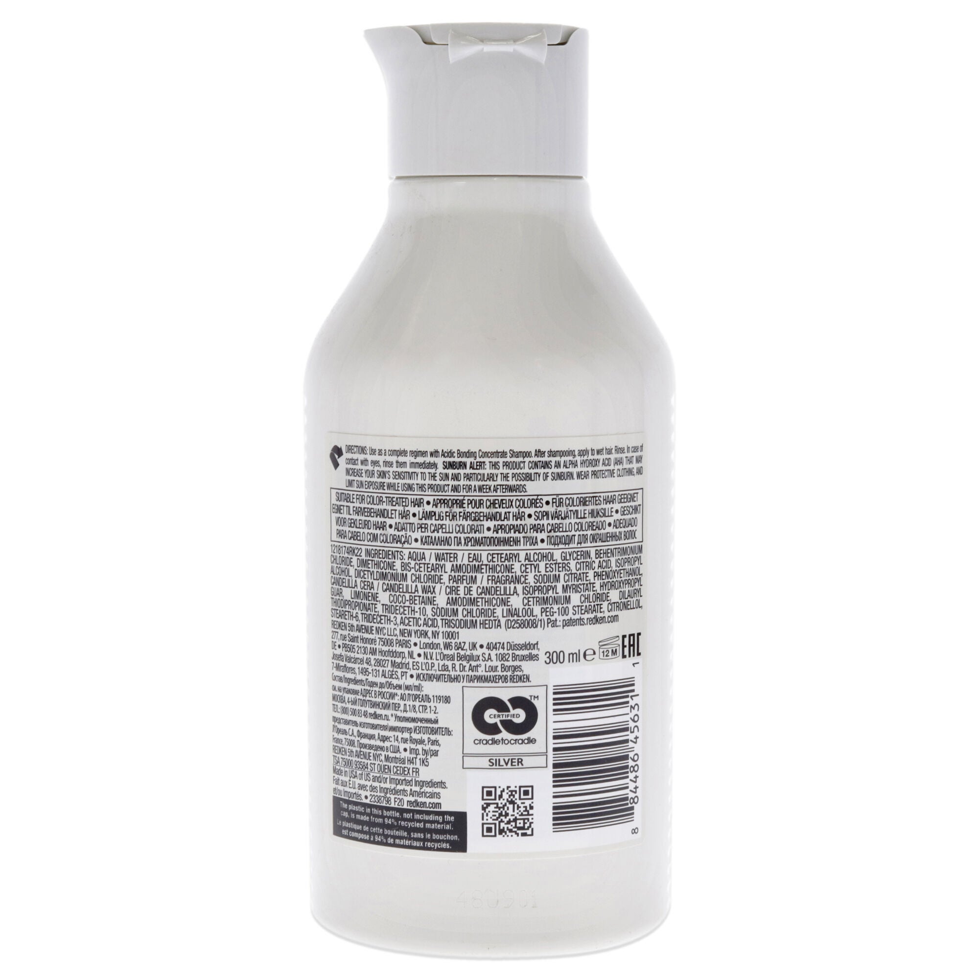 Acidic Bonding Concentrate Conditioner by Redken for Unisex - 10.1 oz Conditioner, See Description, alternate image number 2