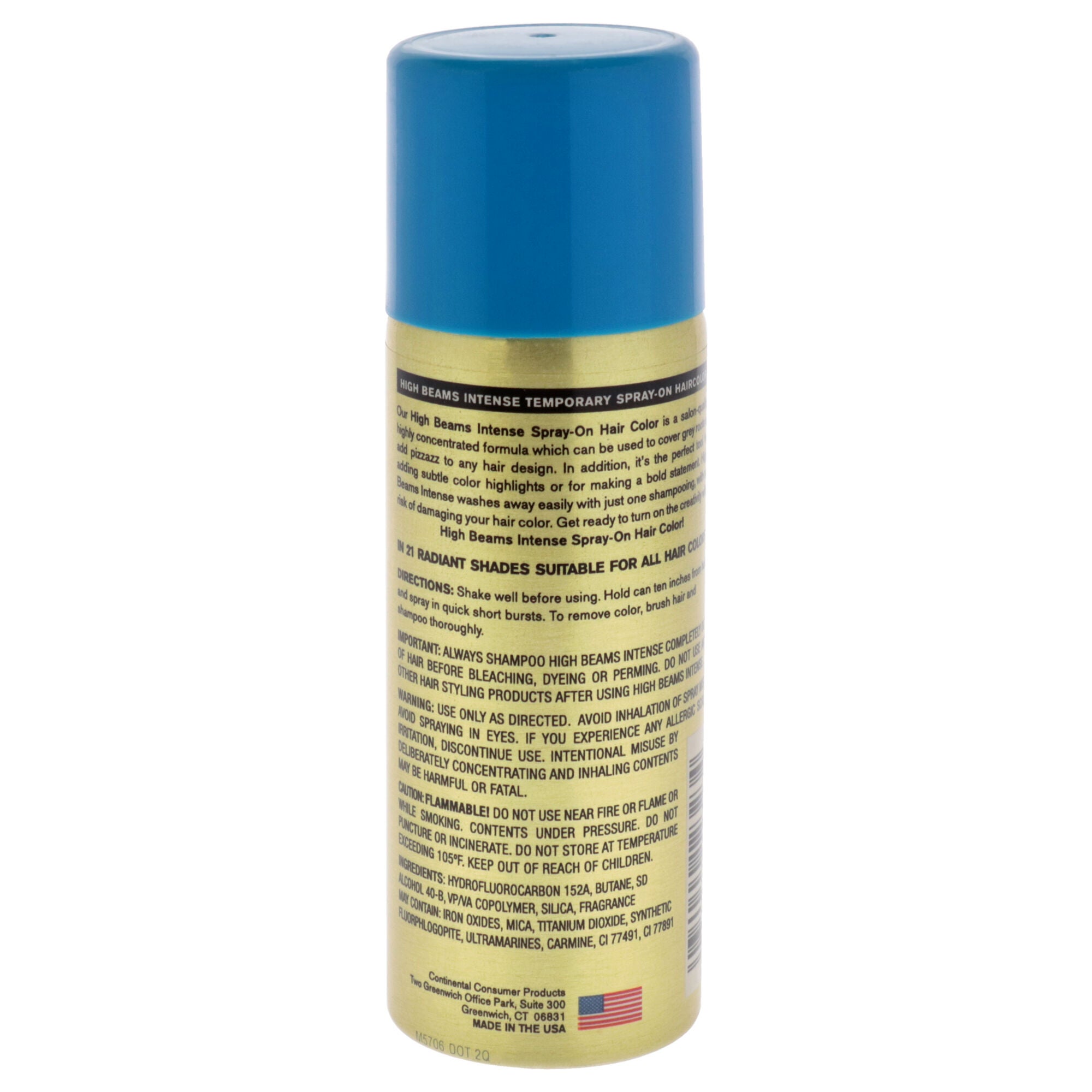 High Beams Intense Temporary Spray - 23 Blue by Salon Grafix for Unisex - 2.7 oz Hair Color, See Description, alternate image number 2