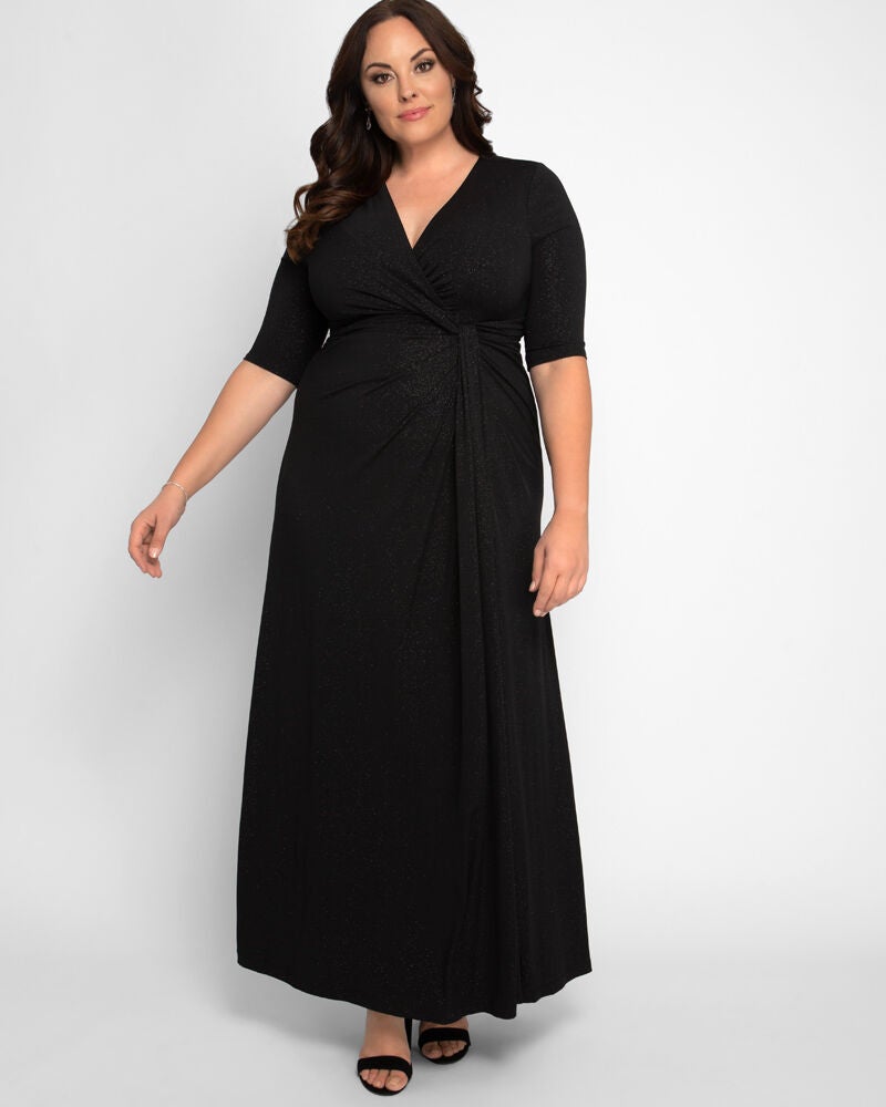 Lace Inset Trapeze Dress, High-Low Hem, 4357768 | Woman Within