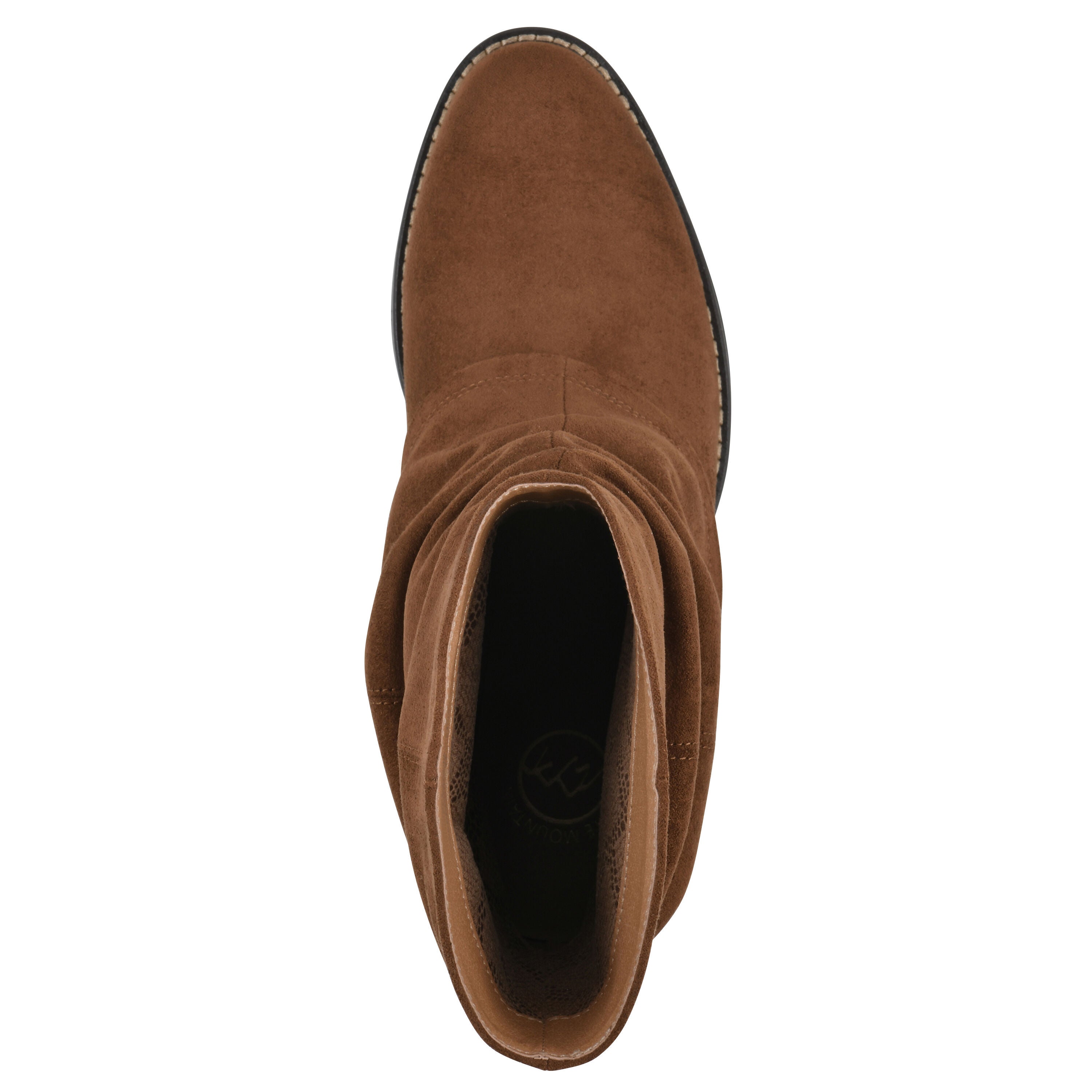 Alden Mid Calf Western Bootie, HAZELNUT FABRIC, alternate image number 4