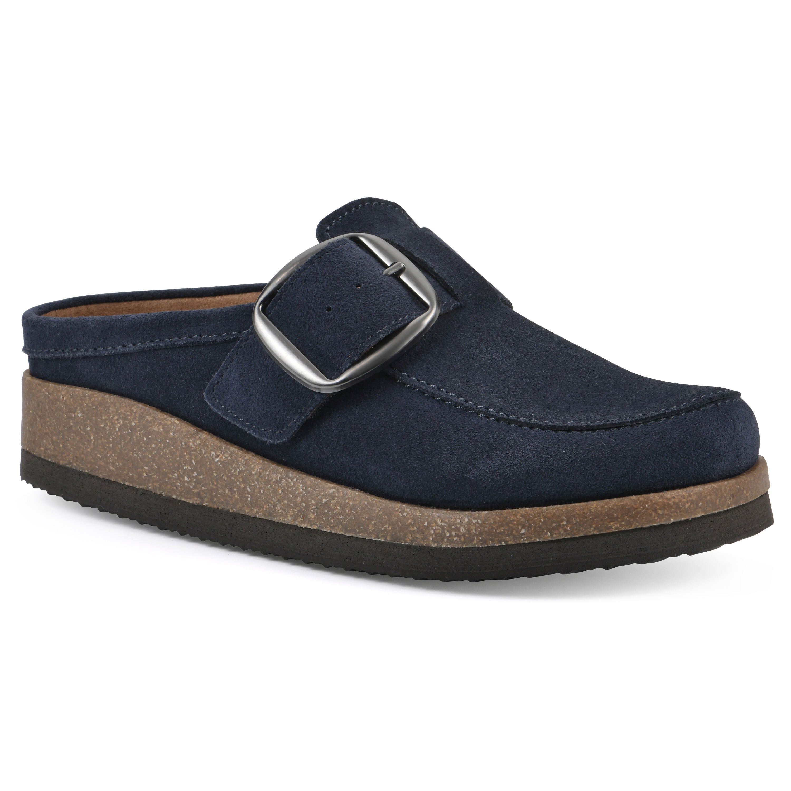Bueno Footbeds Clog, NAVY SUEDE, hi-res image number 0