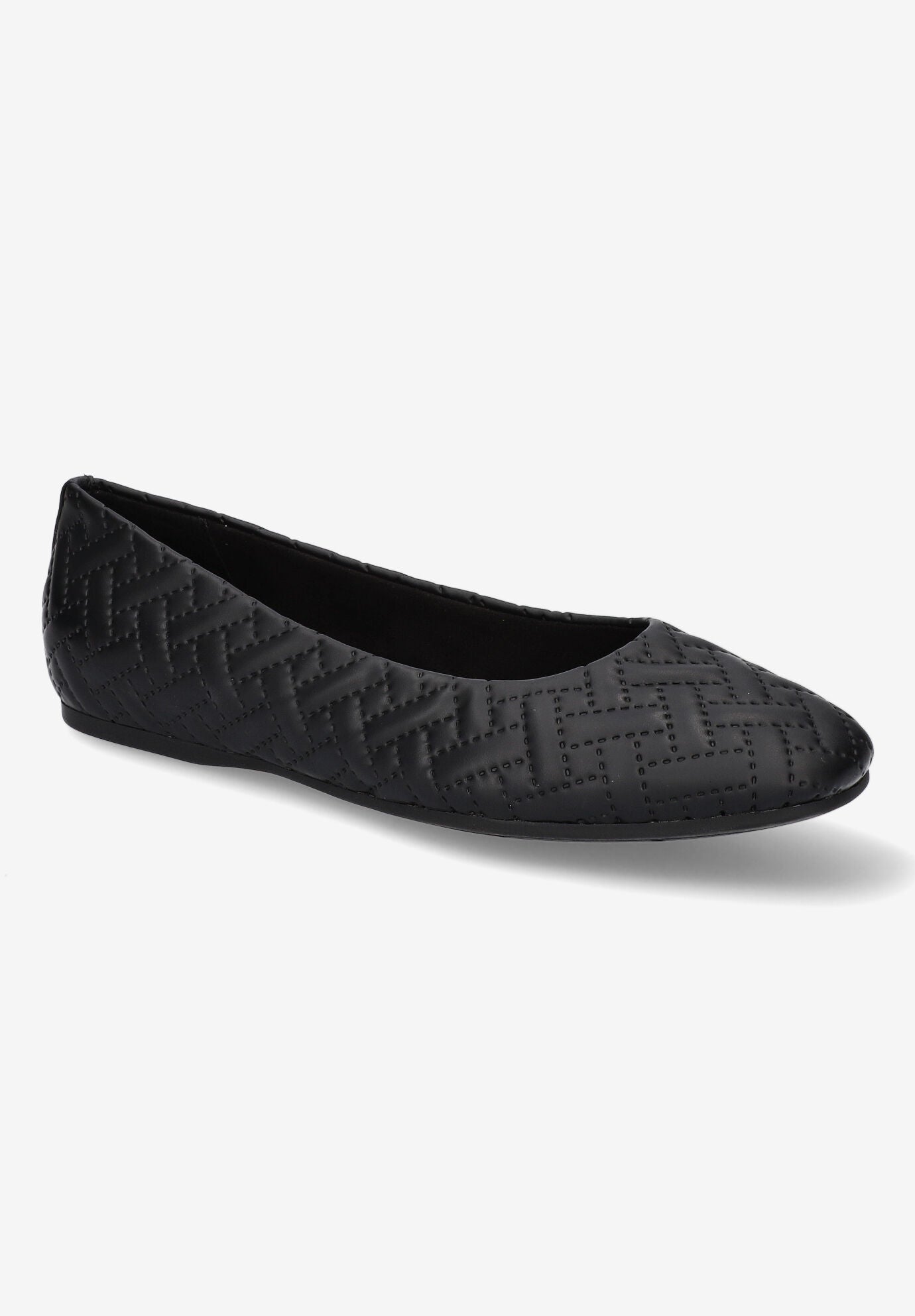 Mazi Flats, BLACK EMBOSSED QUILTING, hi-res image number 0