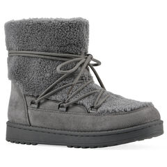 Isador Faux Sherpa Lace-Up Boot
