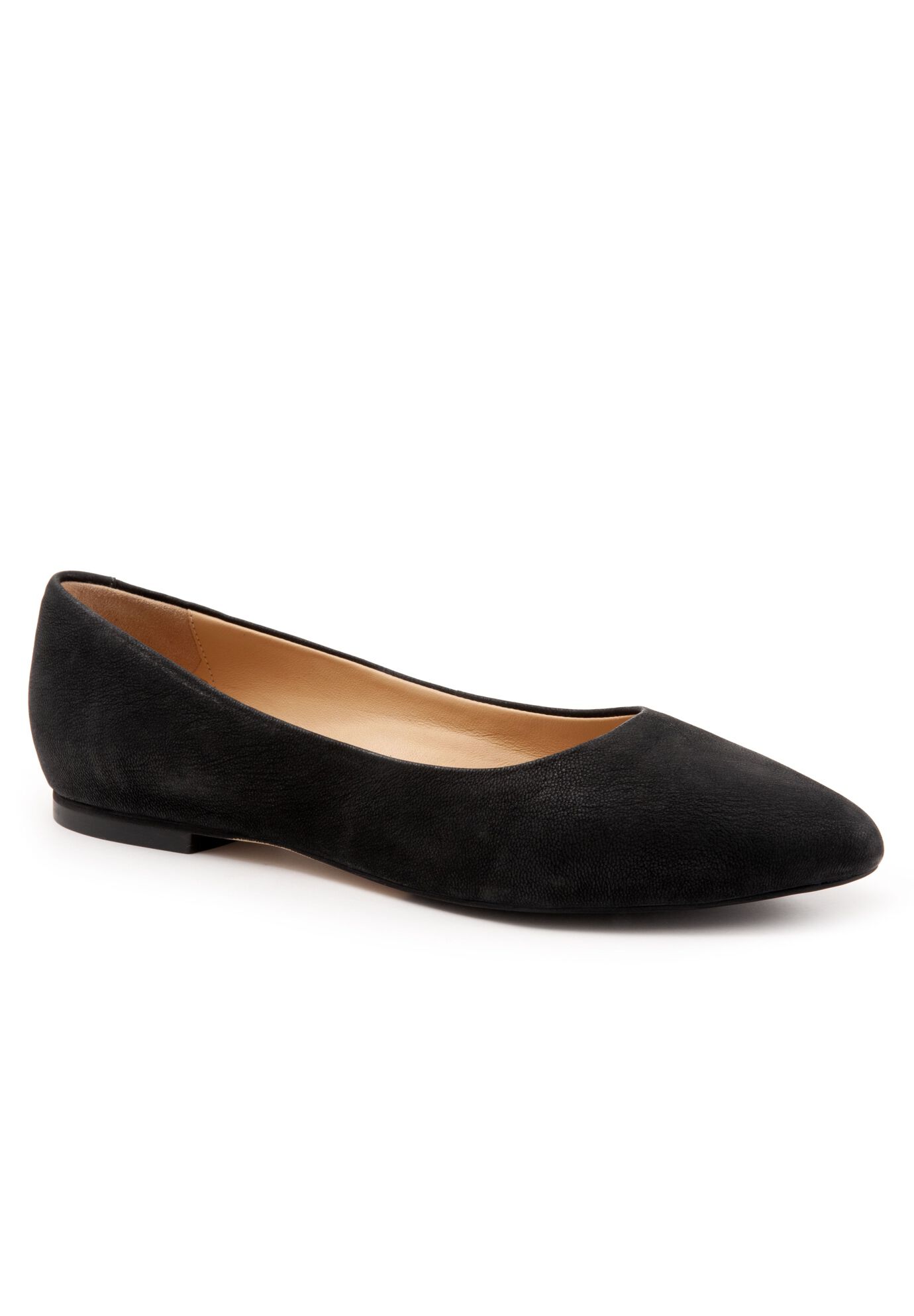 Estee Ballet Flat, BLACK NUBUCK, hi-res image number 0