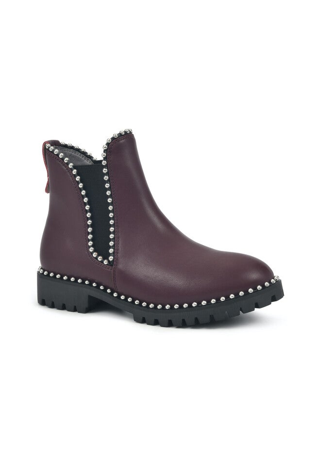 South End Bootie, BURGUNDY SMOOTH, hi-res image number null