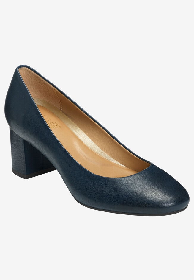 Eye Candy Pump , NAVY LEATHER, hi-res image number 0