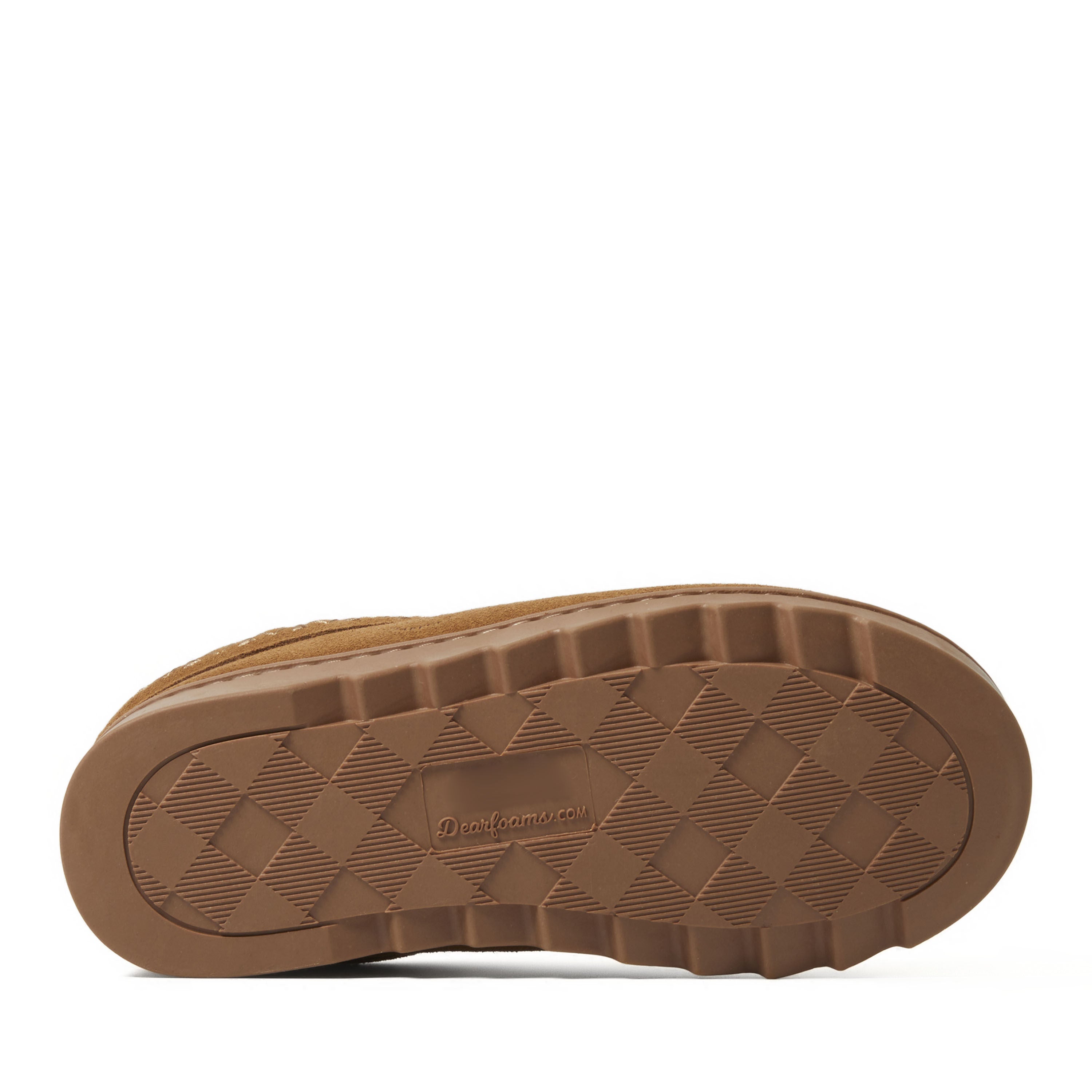 Doreen Genuine Suede Clog with Embroidery, CHESTNUT, alternate image number 2
