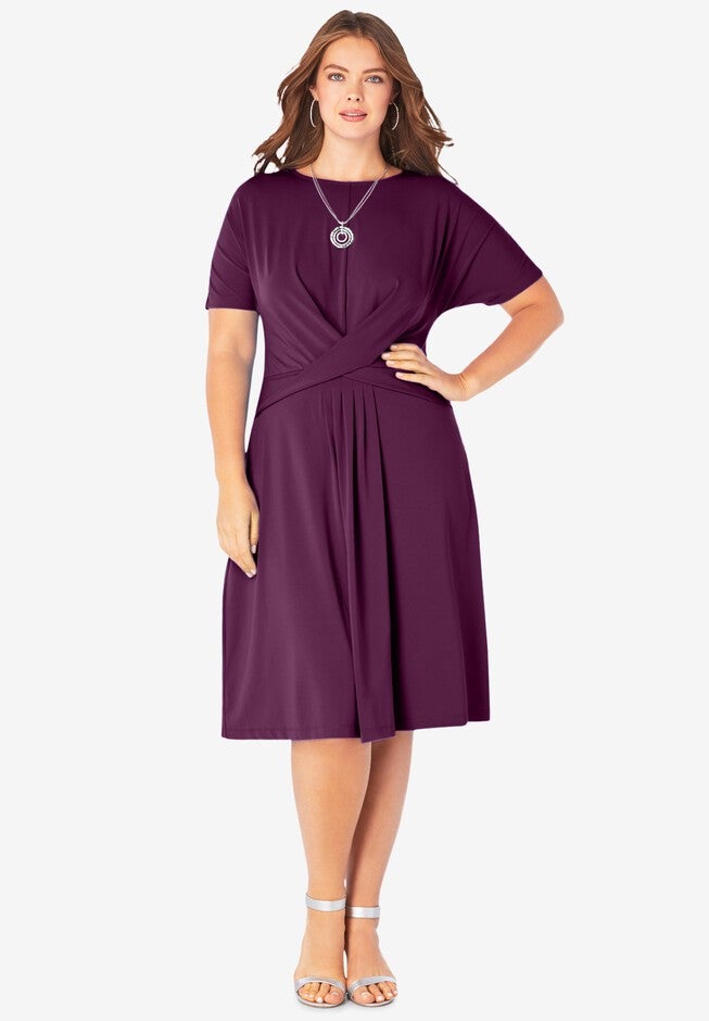 Ultrasmooth® Twist-Front Dress, , hi-res image number null
