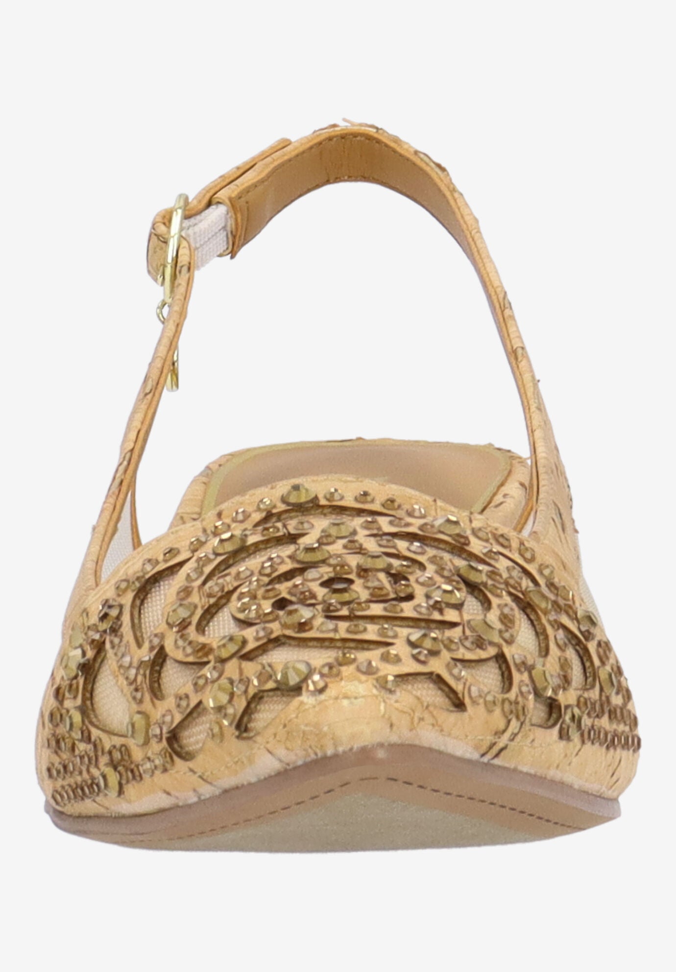 Elsinora Sling Back Pump, NATURAL GOLD, alternate image number 2