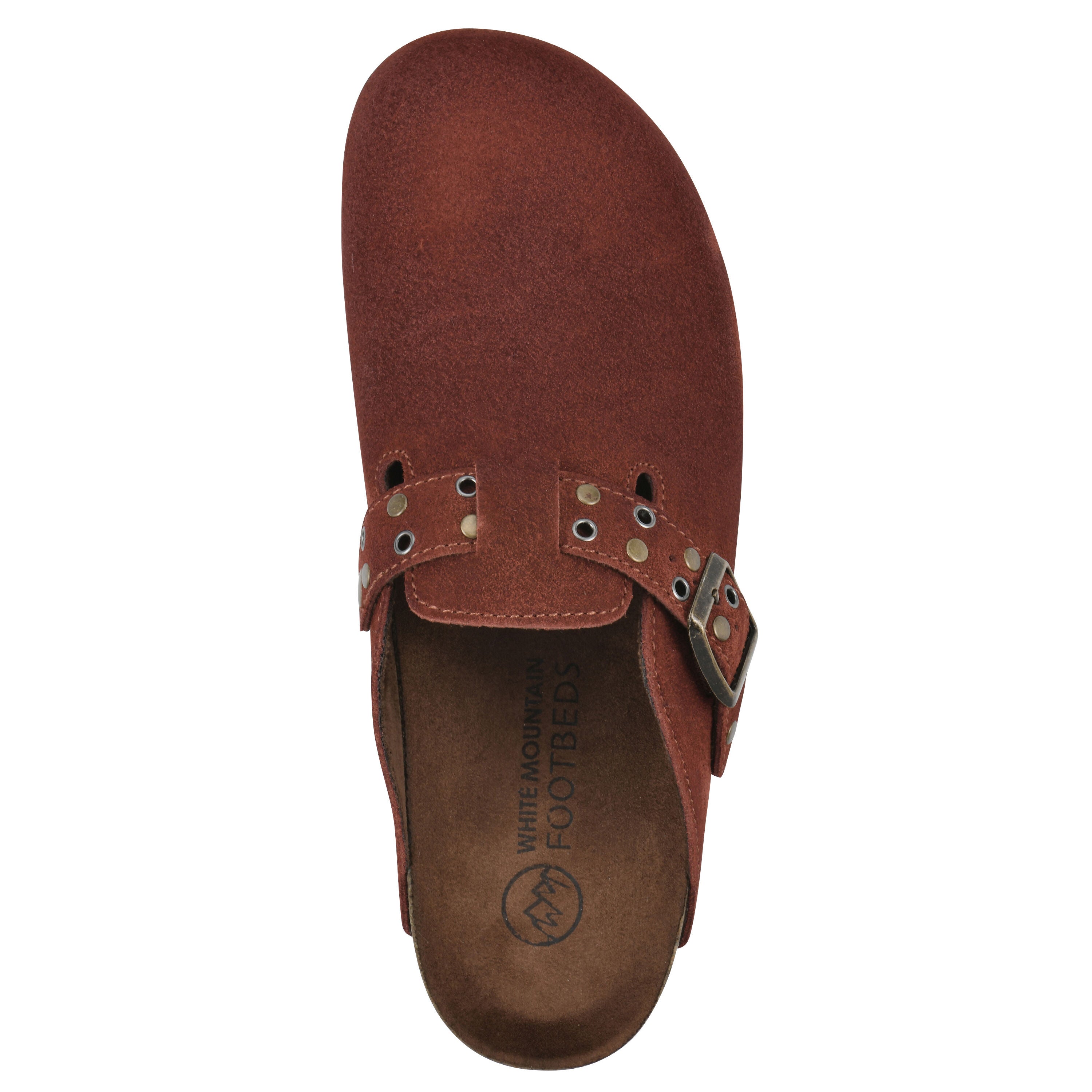 Benben Footbeds Clog, RUST SUEDE, alternate image number 4