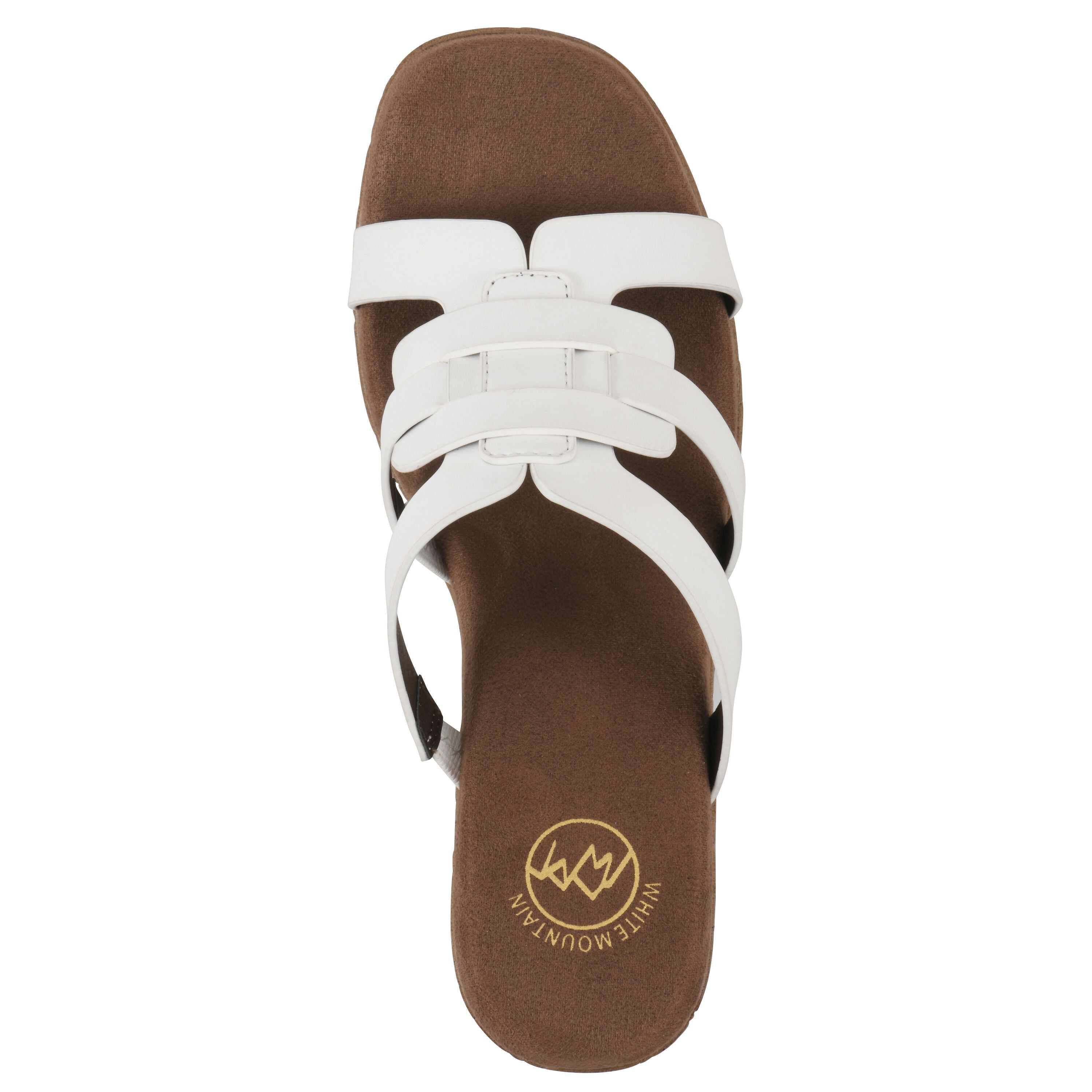 Barillo Platform Sandal, WHITE SMOOTH, alternate image number 4