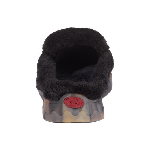 Gigi Faux Fur Slide, BLACK, on-hover image number 1