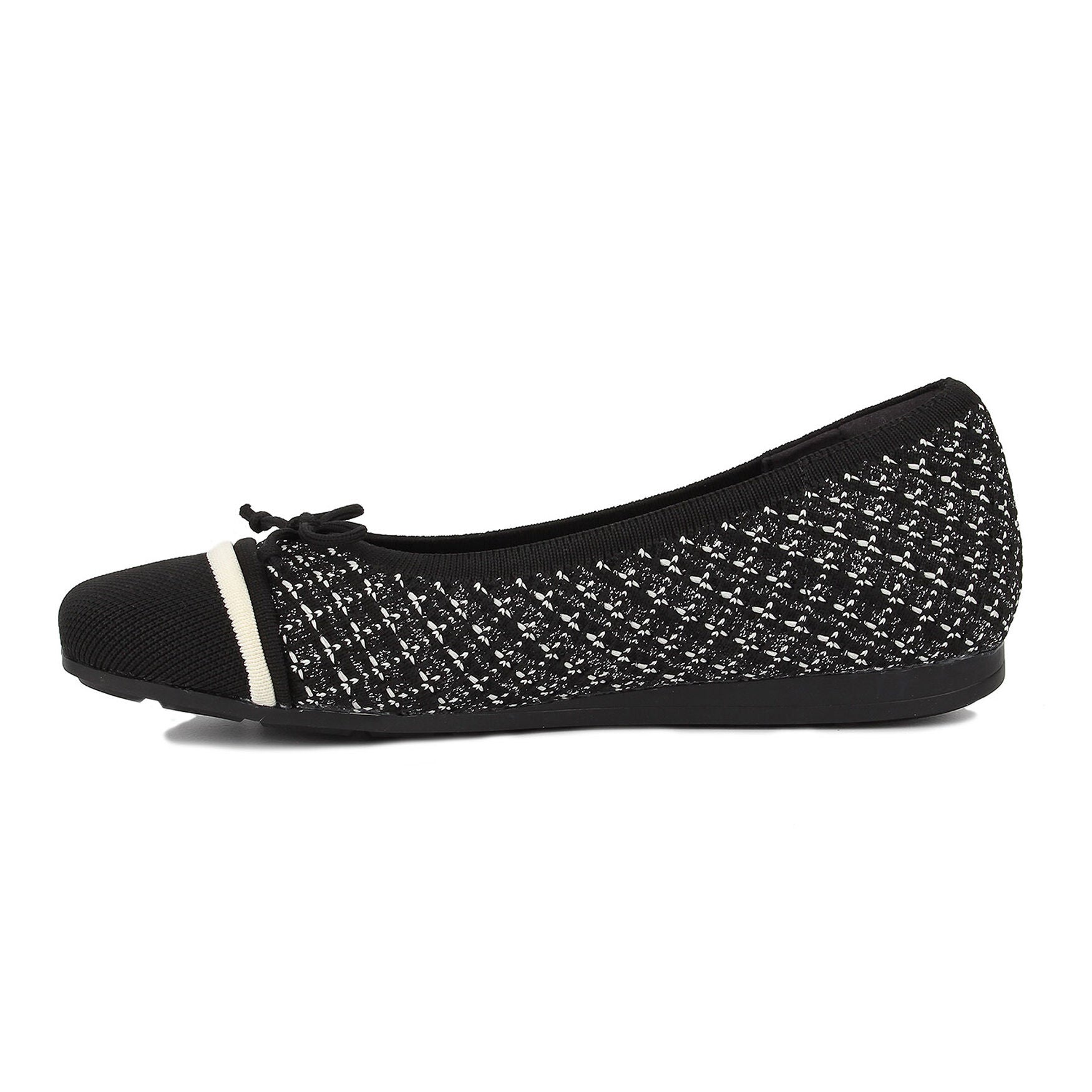 Noelle Knit Flat, BLACK, alternate image number 3