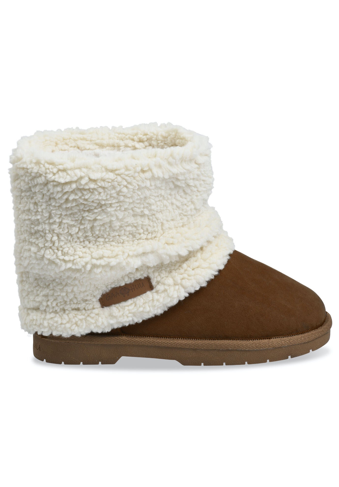 Faux Suede With Berber Cuff Ankle Boot, , alternate image number 2