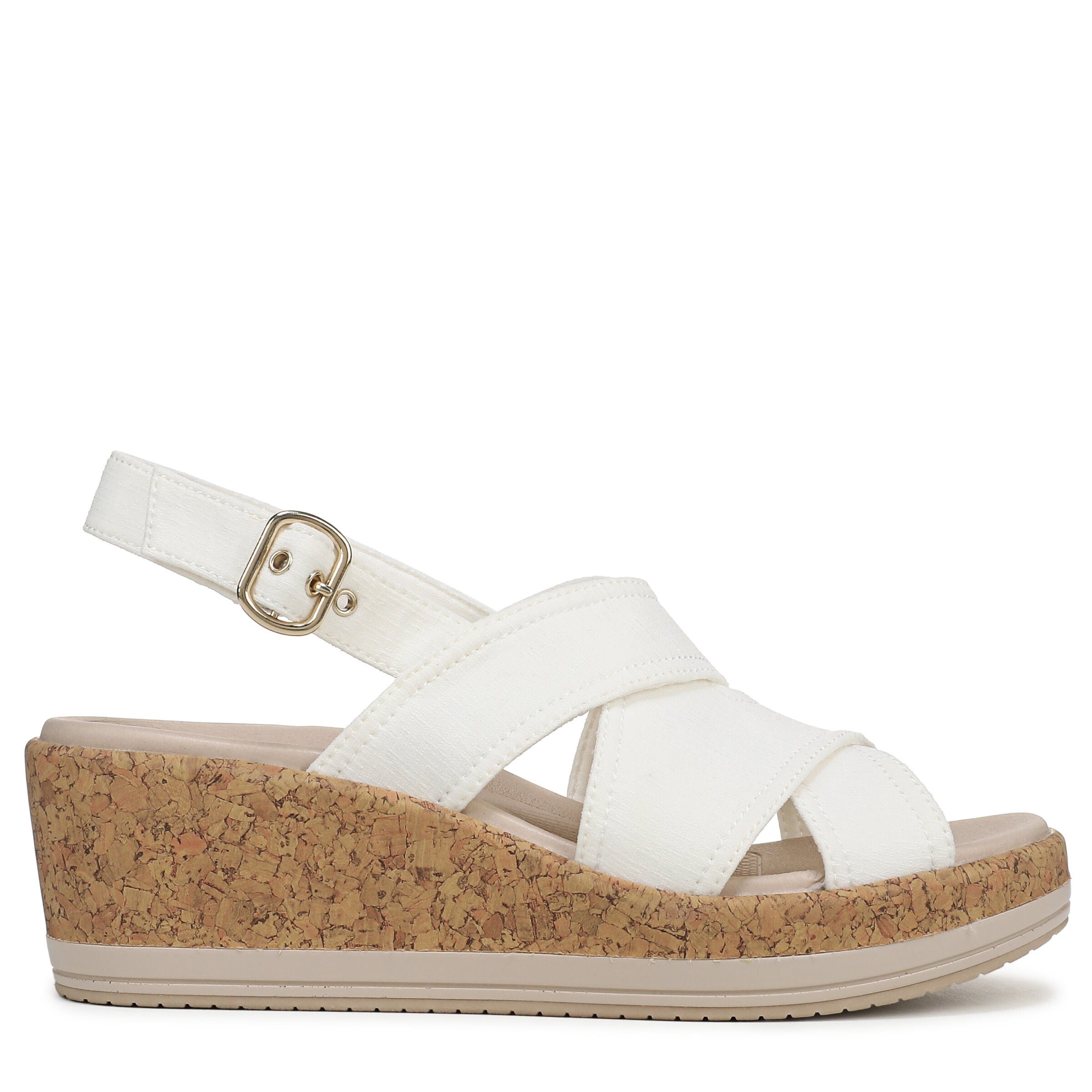 Rye Slingback Wedge Sandal, WHITE, alternate image number 3