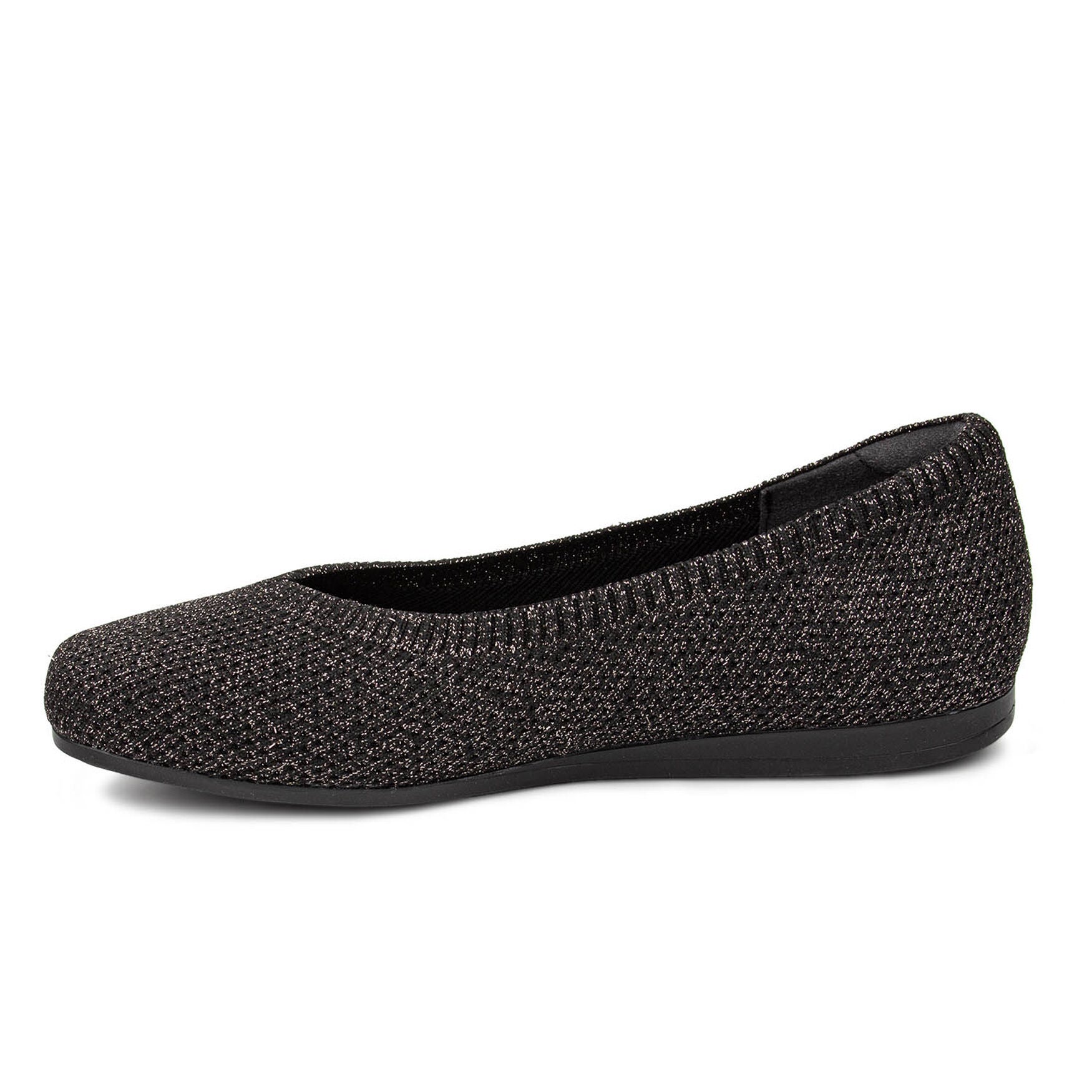 Niki Stretch Knit Flat, BLACK SPARKLE KNIT, alternate image number 3