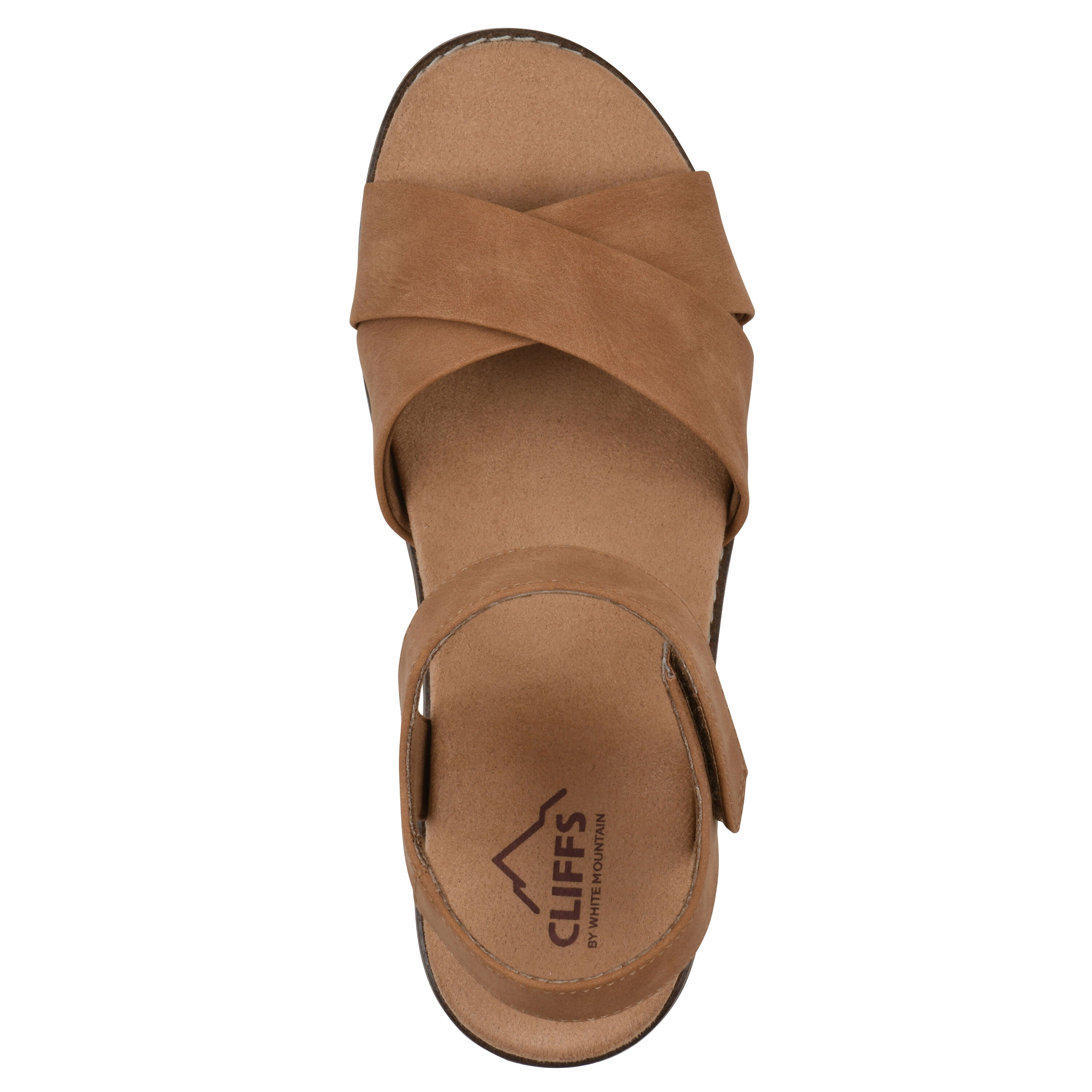 Tinna Wedge Sandal, TAN NUBUCK, alternate image number 4