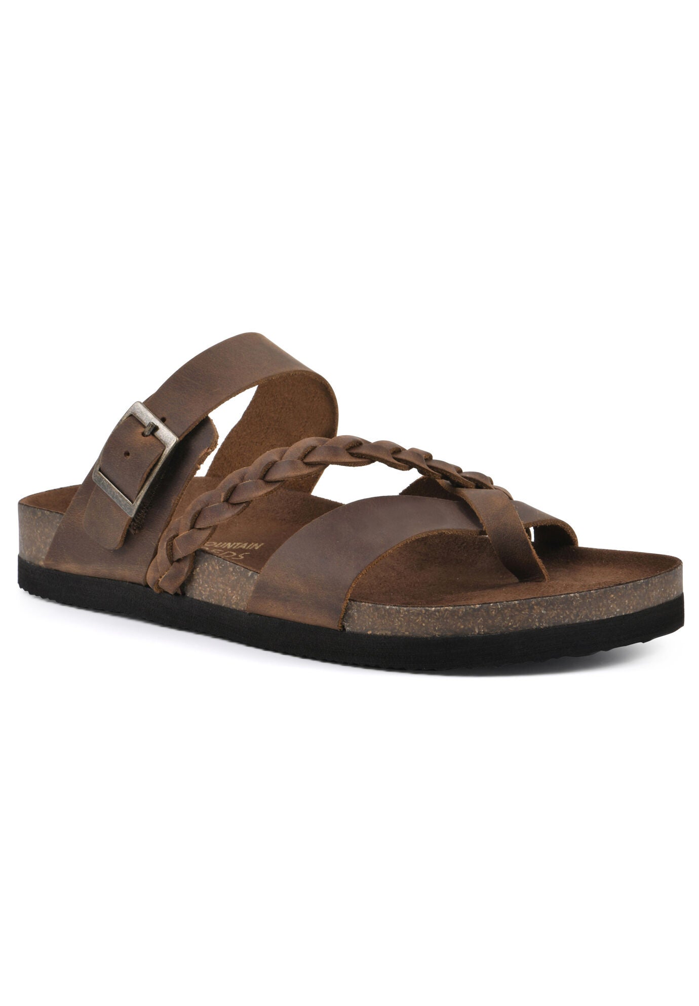 White Mountain Hazy Sandals, WHISKEY LEATHER, hi-res image number 0