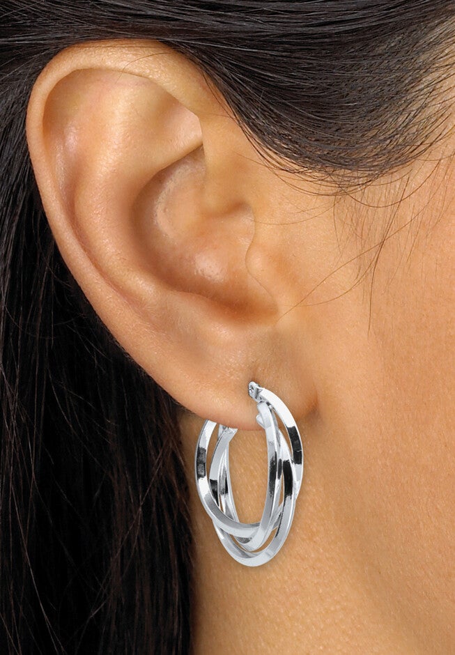 Silvertone Simulated Pearl Silvertone Graduated Jewelry Set, 18 Inches, , alternate image number 5