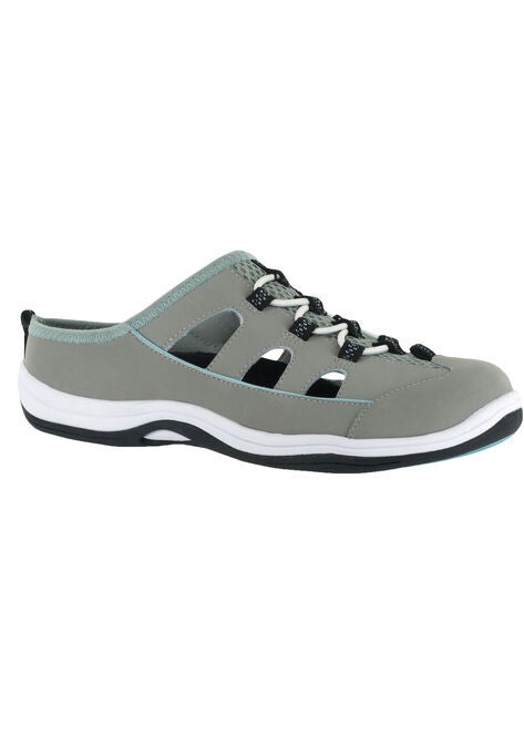 Barbara Flats by Easy Street®, GREY LEATHER, hi-res image number null