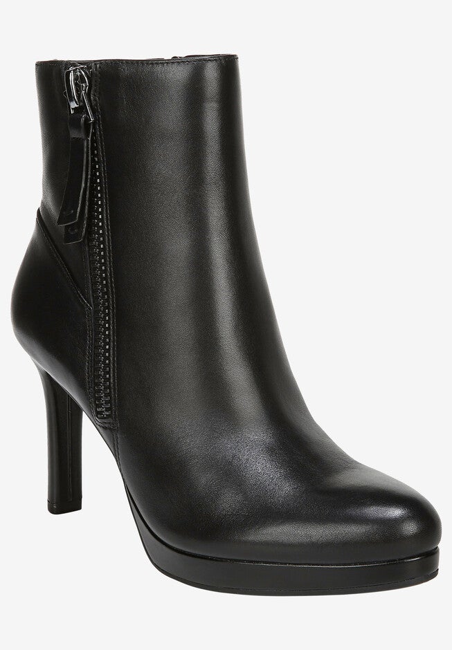 Tiana Bootie , BLACK LEATHER, hi-res image number null